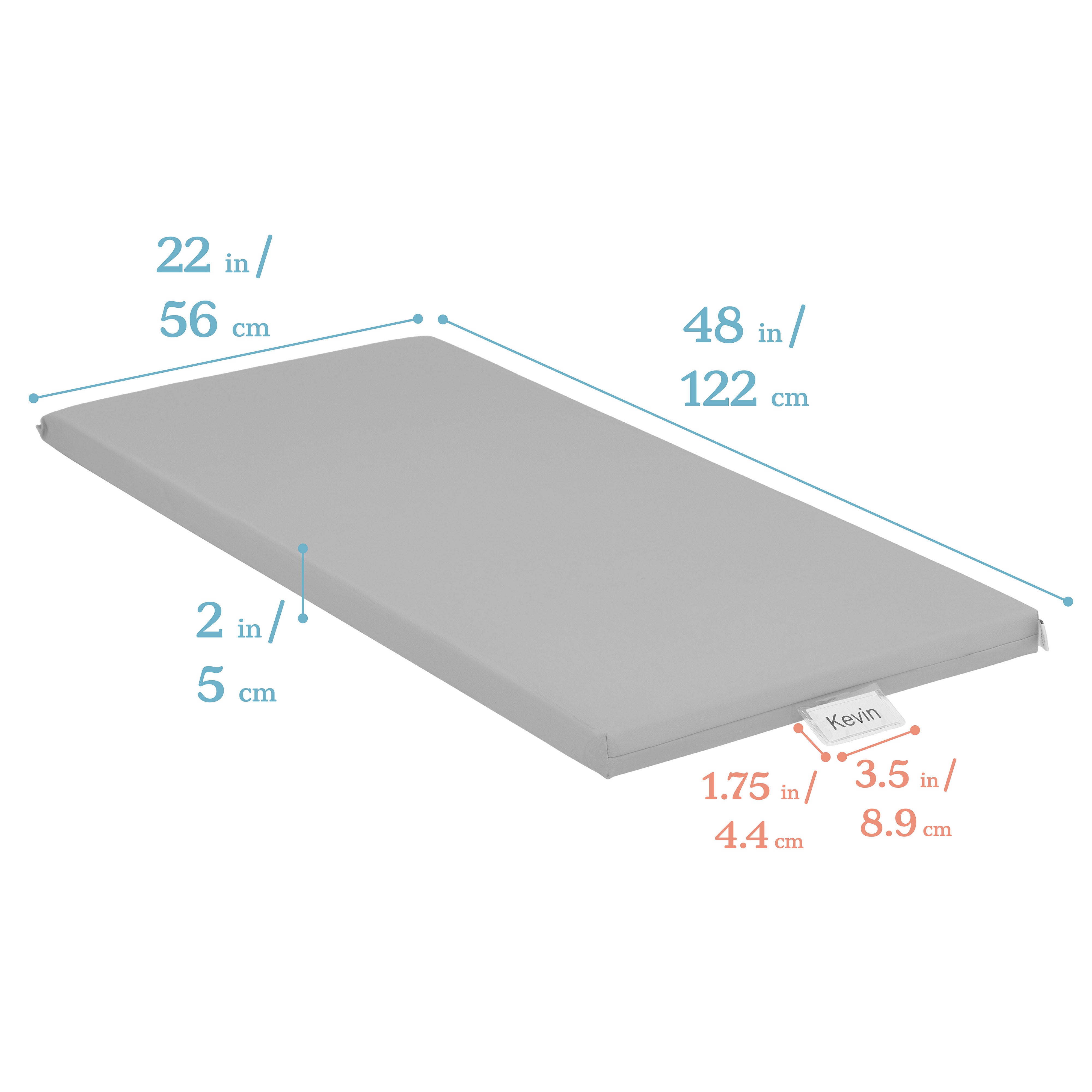 Rainbow Rest Mat with Name Tag, 5-Piece