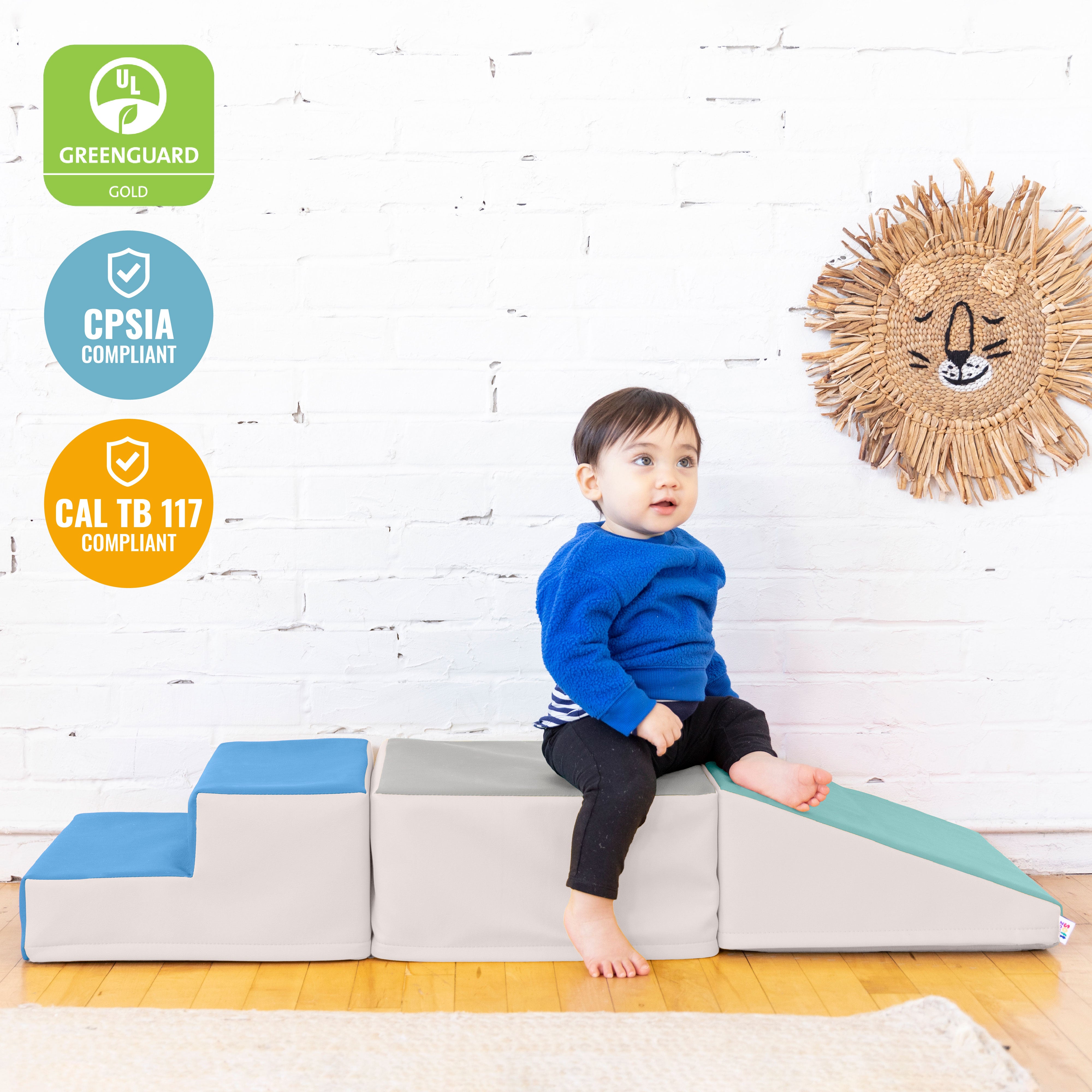 Junior Little Me Crawl and Slide Wall Climber, 3-Piece