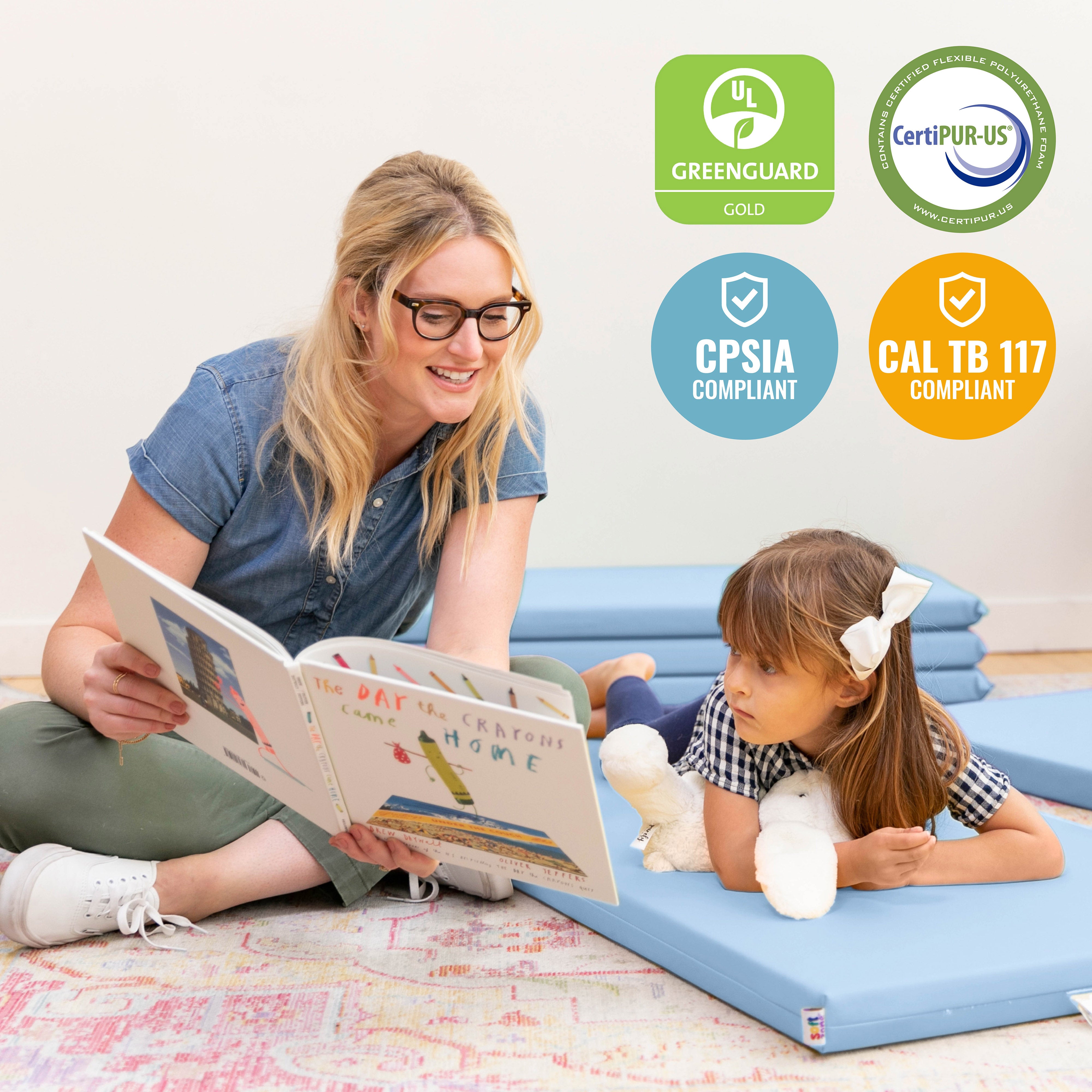SoftZone Rainbow Rest Mat, 2in, 5-Piece