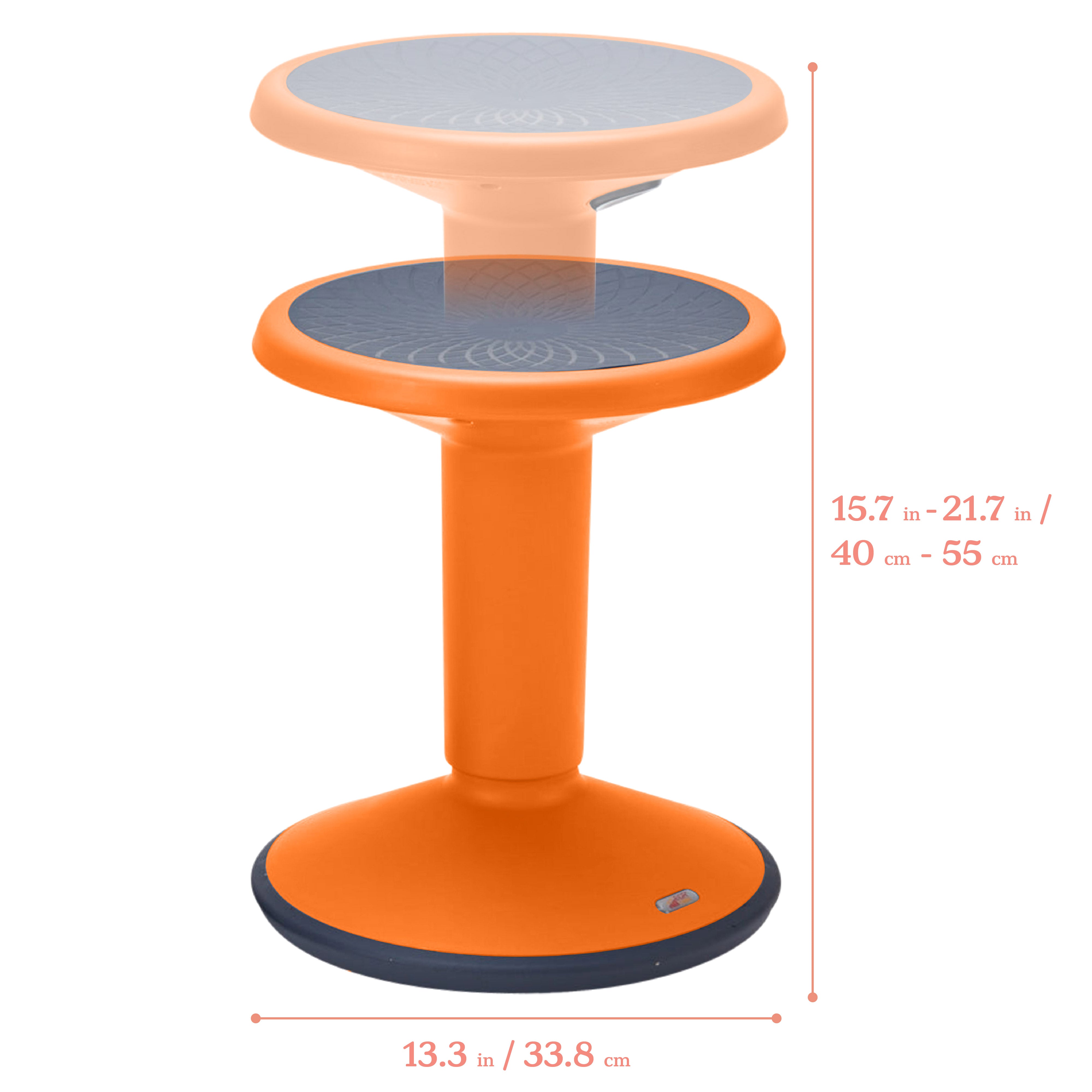 SitWell Adjustable Height Wobble Stool, Active Flexible Seating Chair
