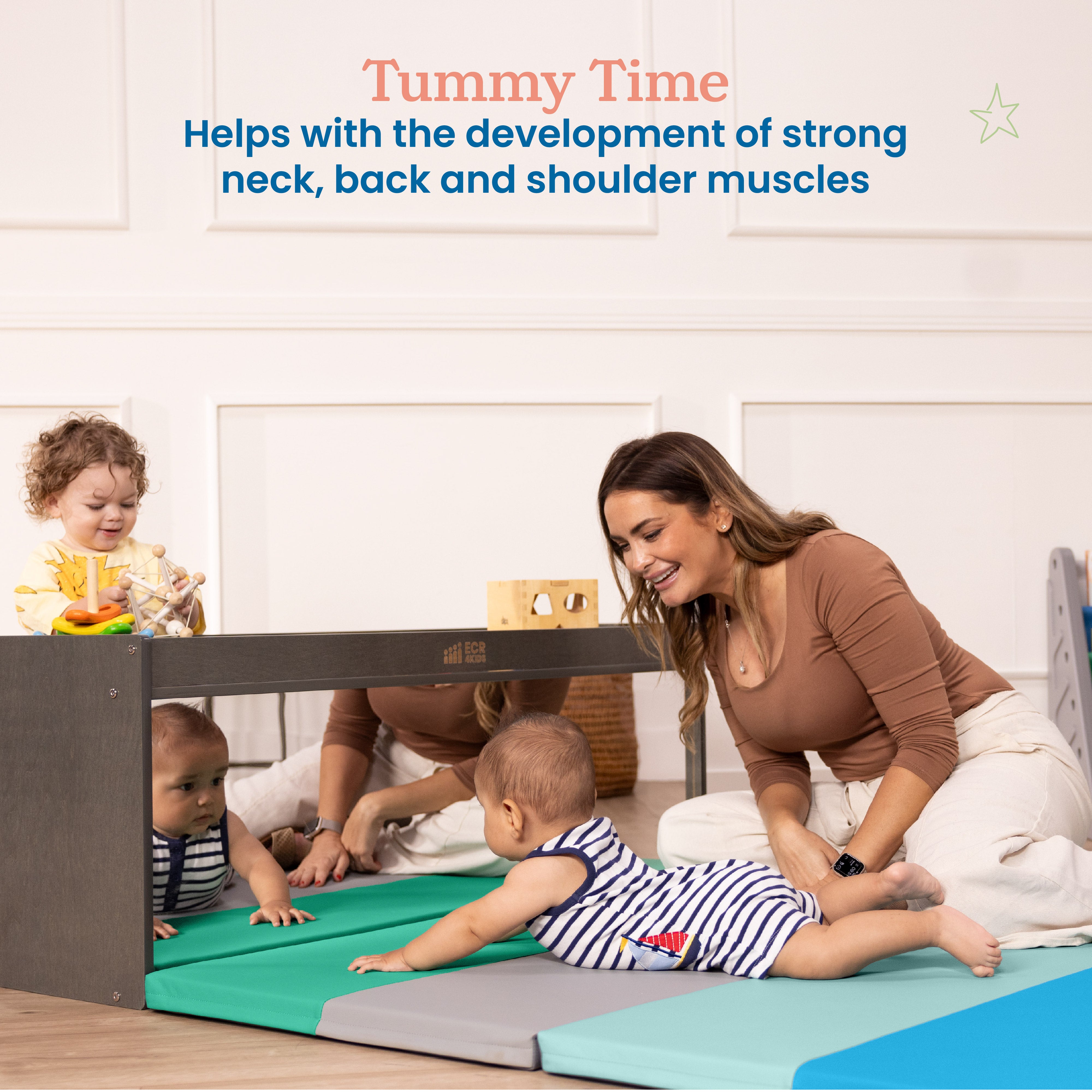 6-Section Rainbow Runway Activity Mat