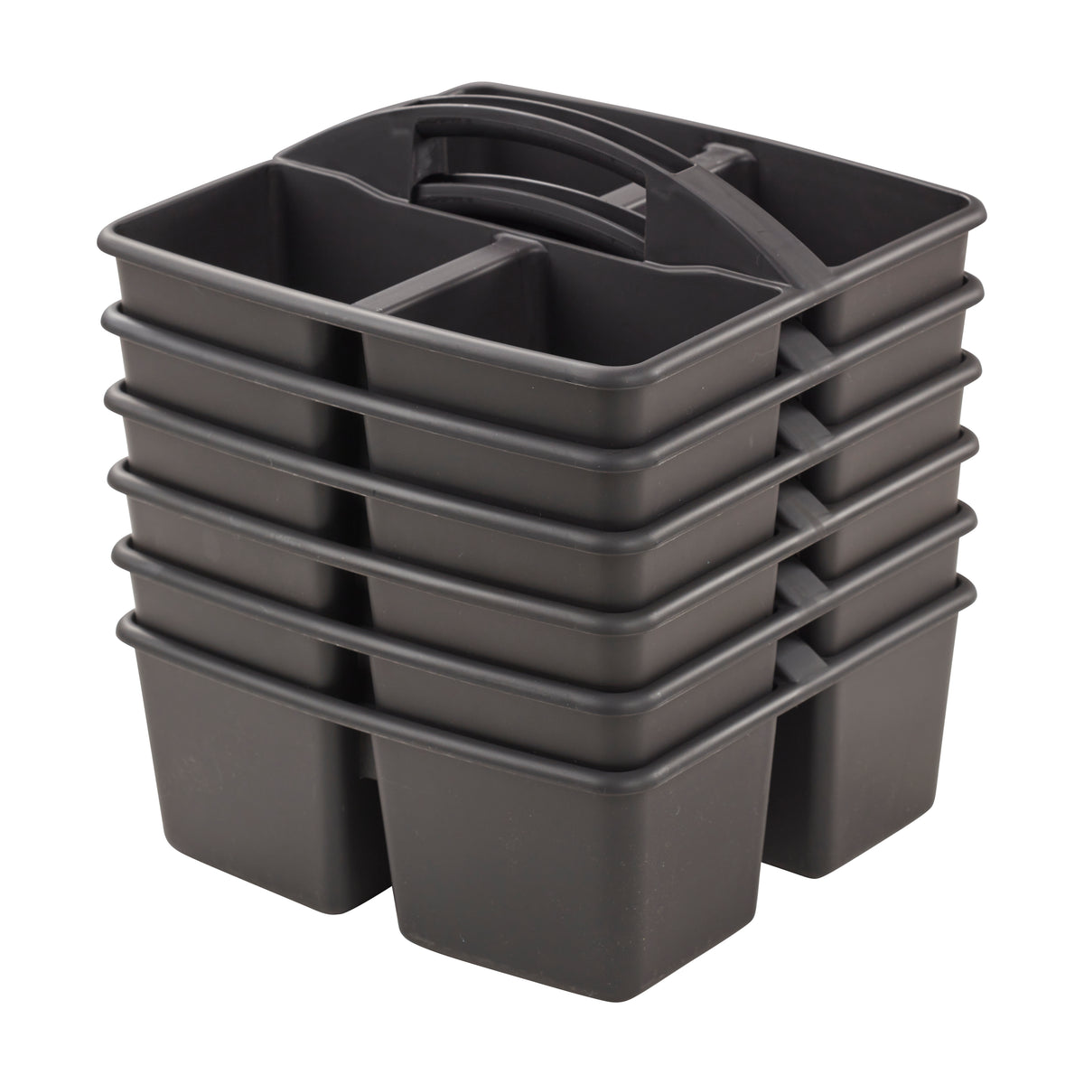 4-Compartment Medium Plastic Caddy, 6-Pack