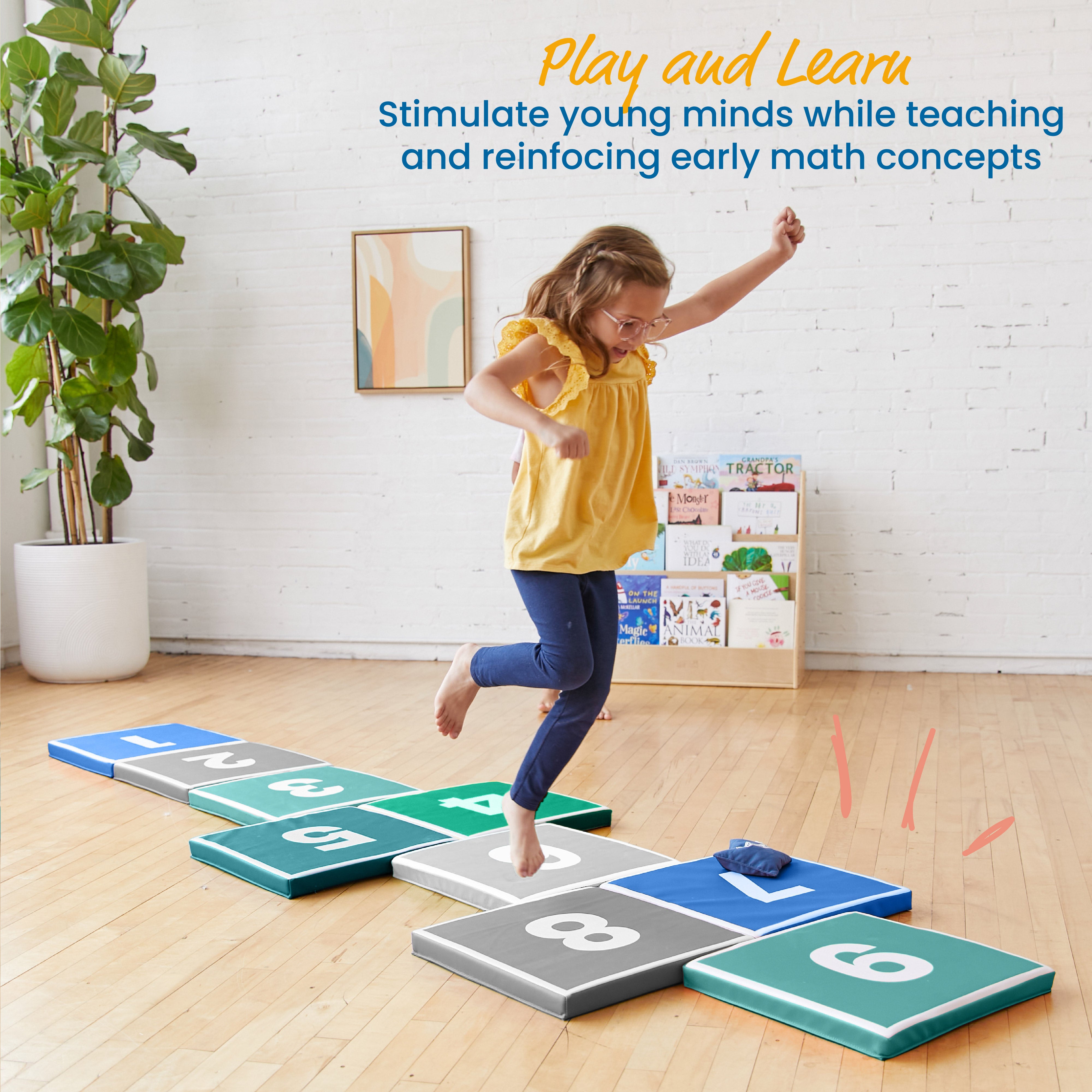 Hop to It Math Mats, 13-Piece