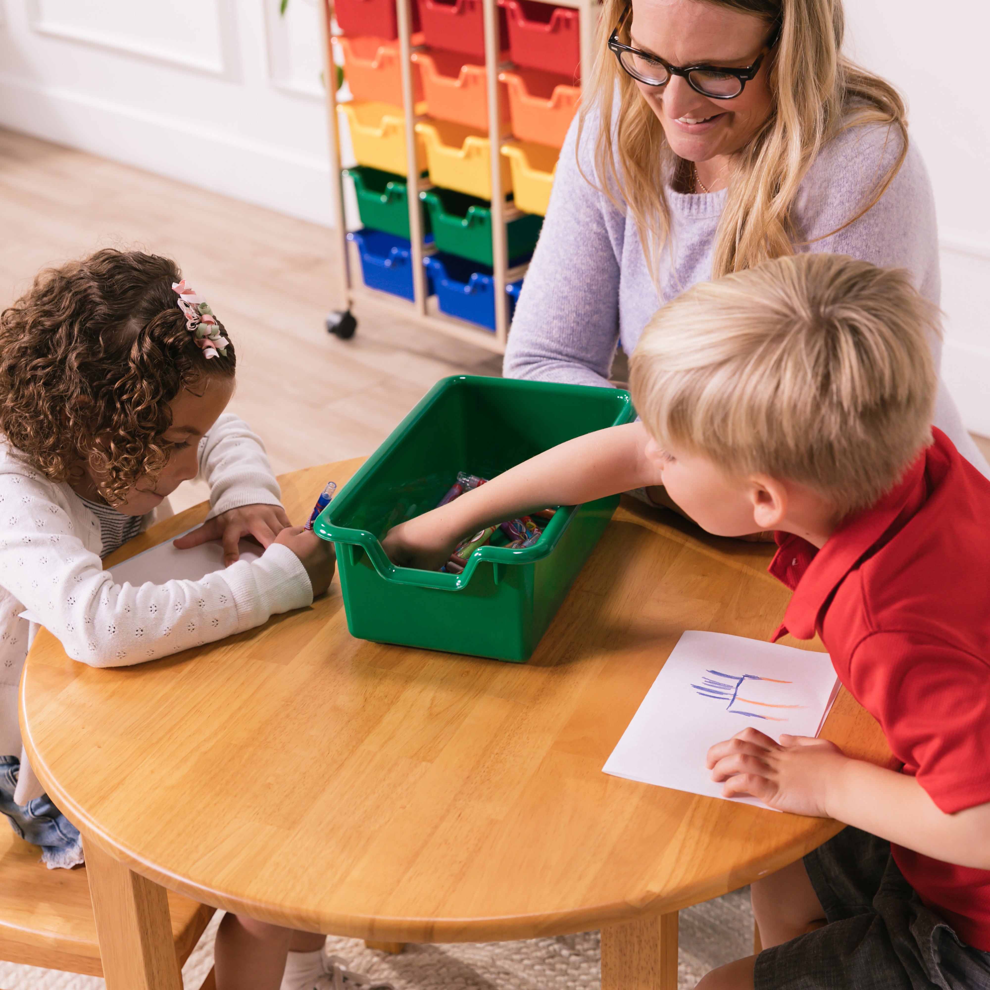Mobile Organizer with 15 Storage Bins