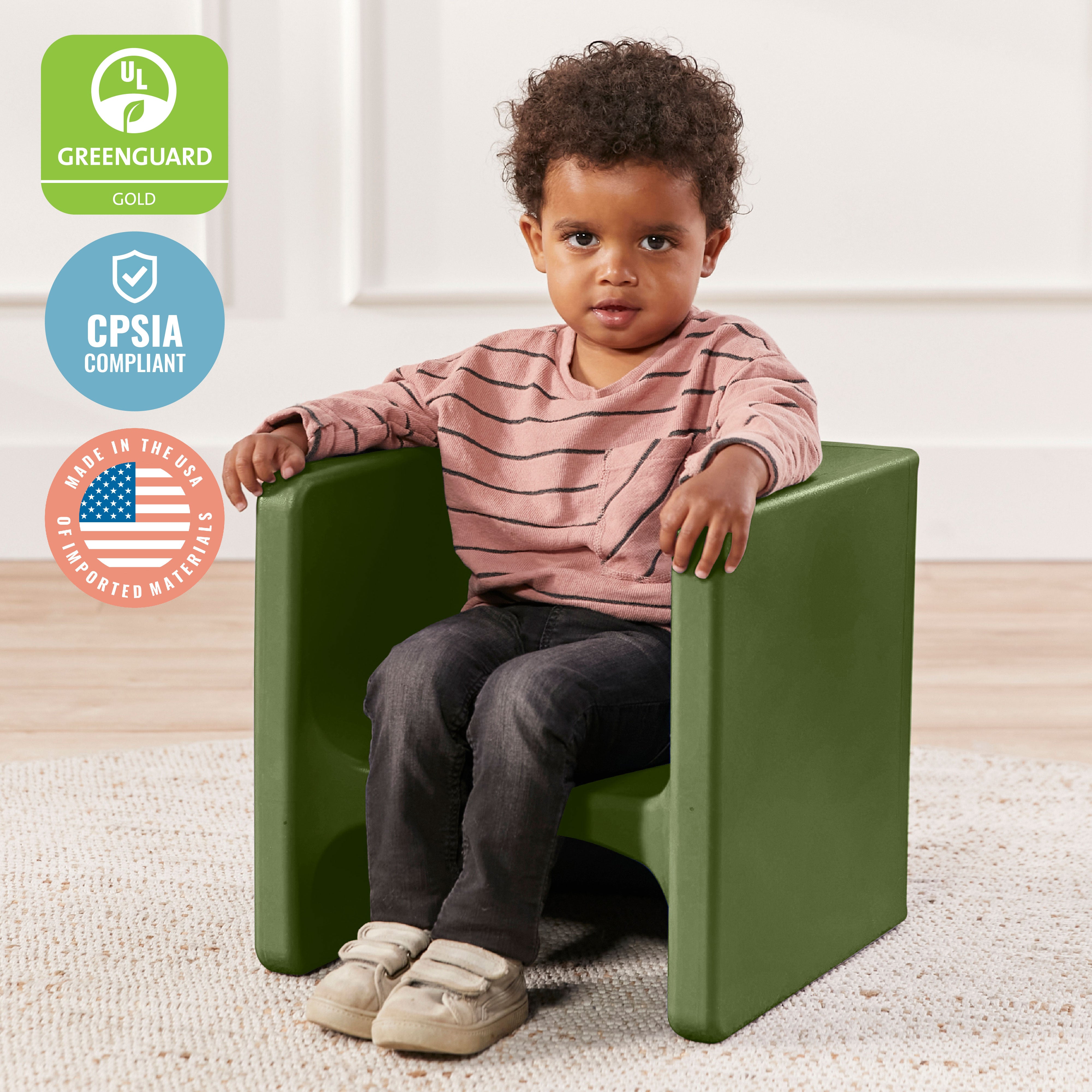 Tri-Me Table and Cube Chair Set, 3-Piece