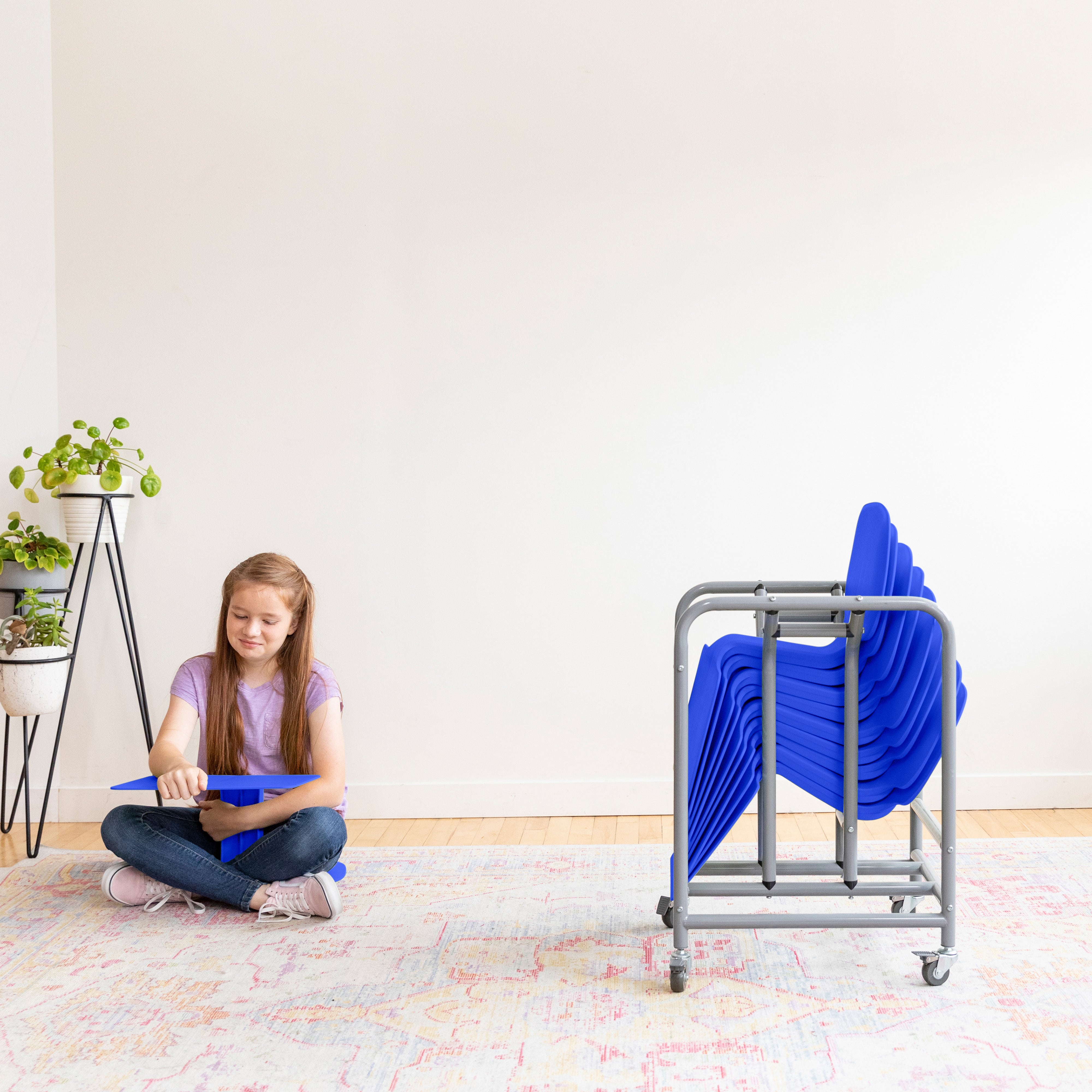 The Surf Portable Desk with Storage Cart, 10-Pack