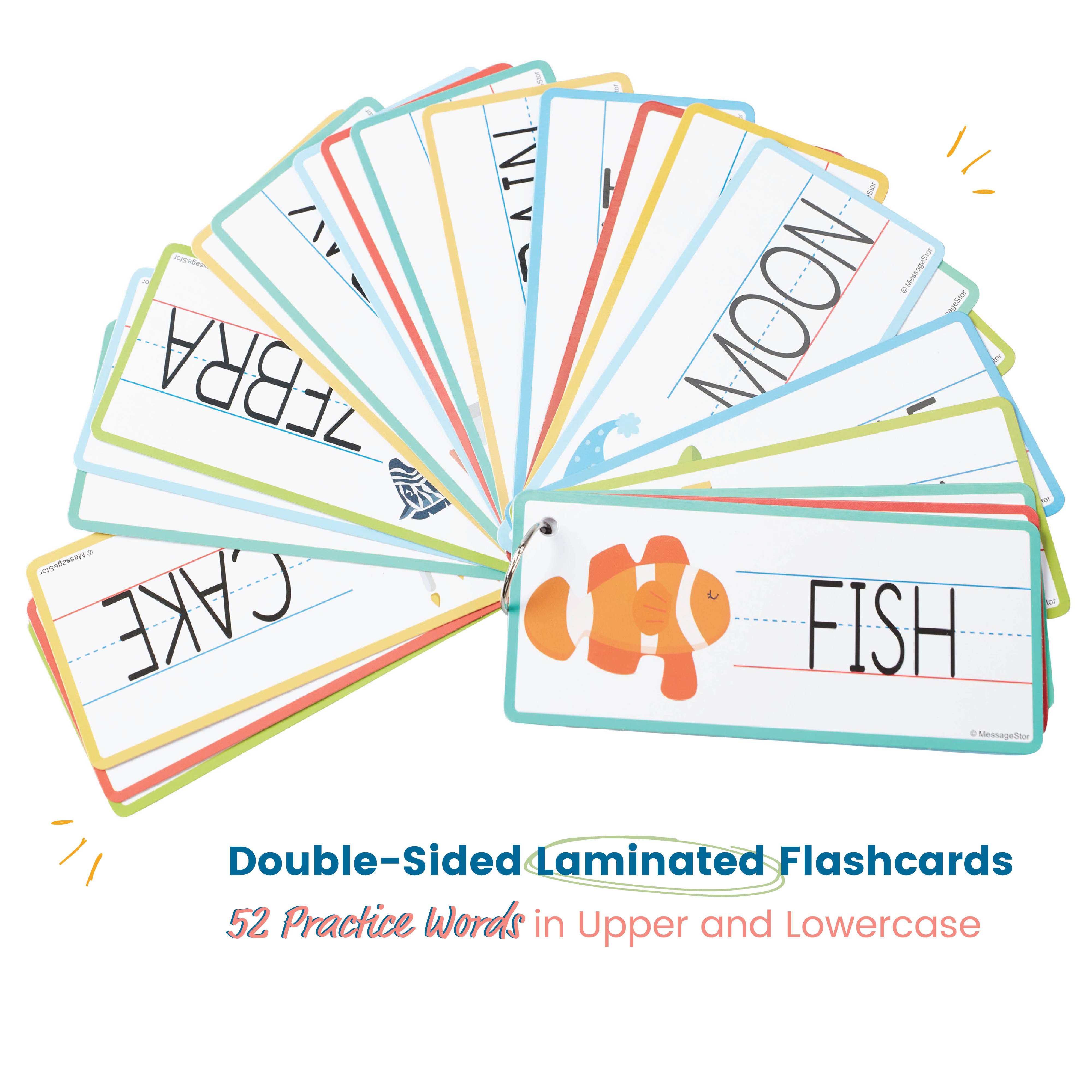 Printing Practice Station with Tracing Cards, Pens and Eraser