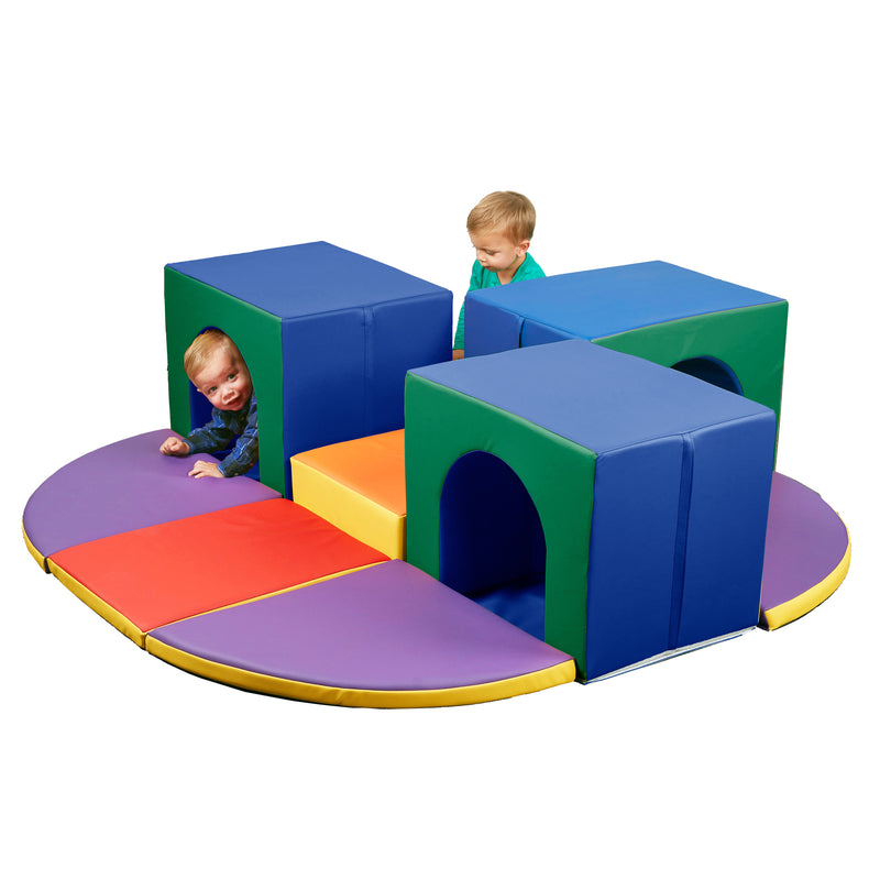 Triple Tunnel Maze, Toddler Playset, 9-Piece