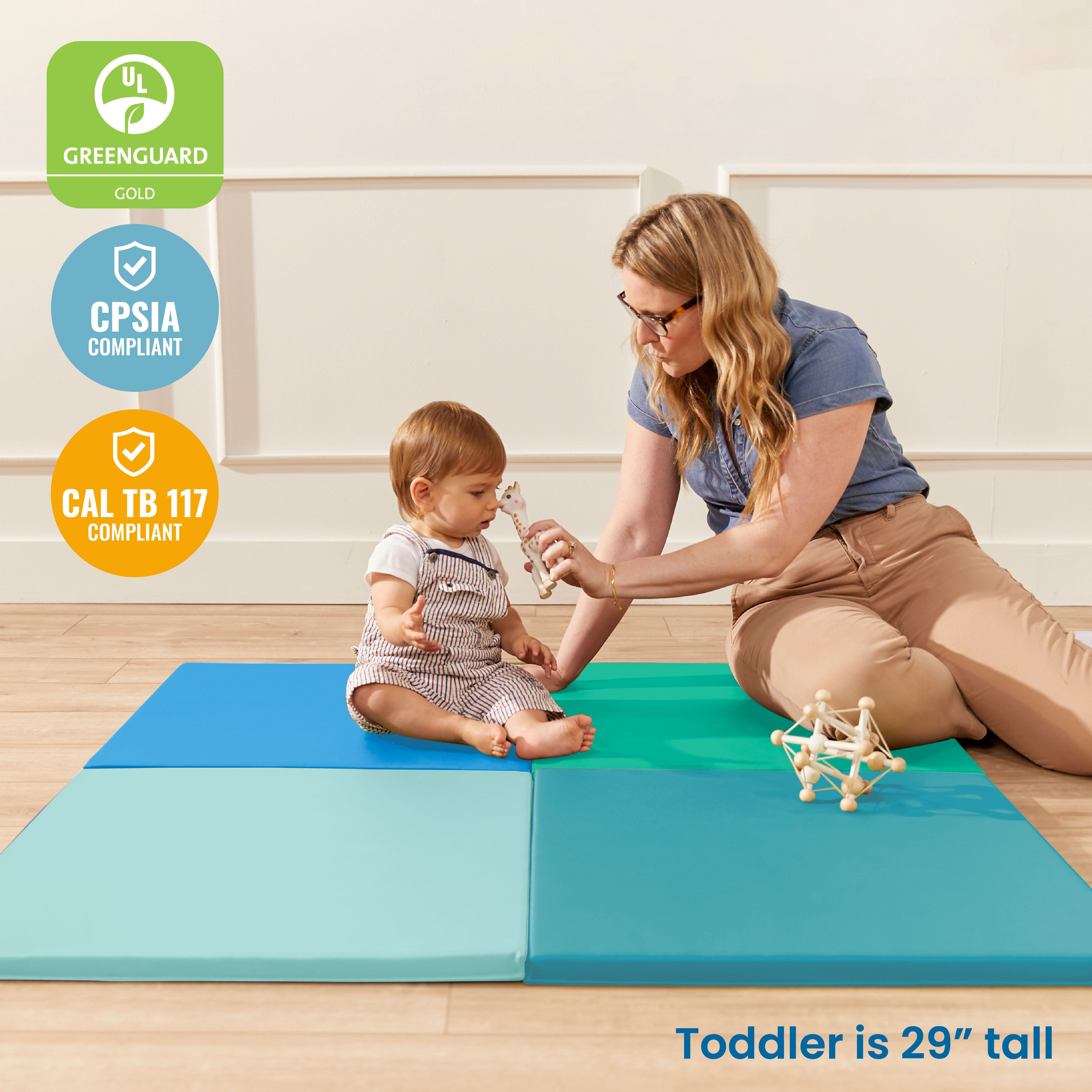 Play Patch Activity Mat and Toy Bins, 6-Piece