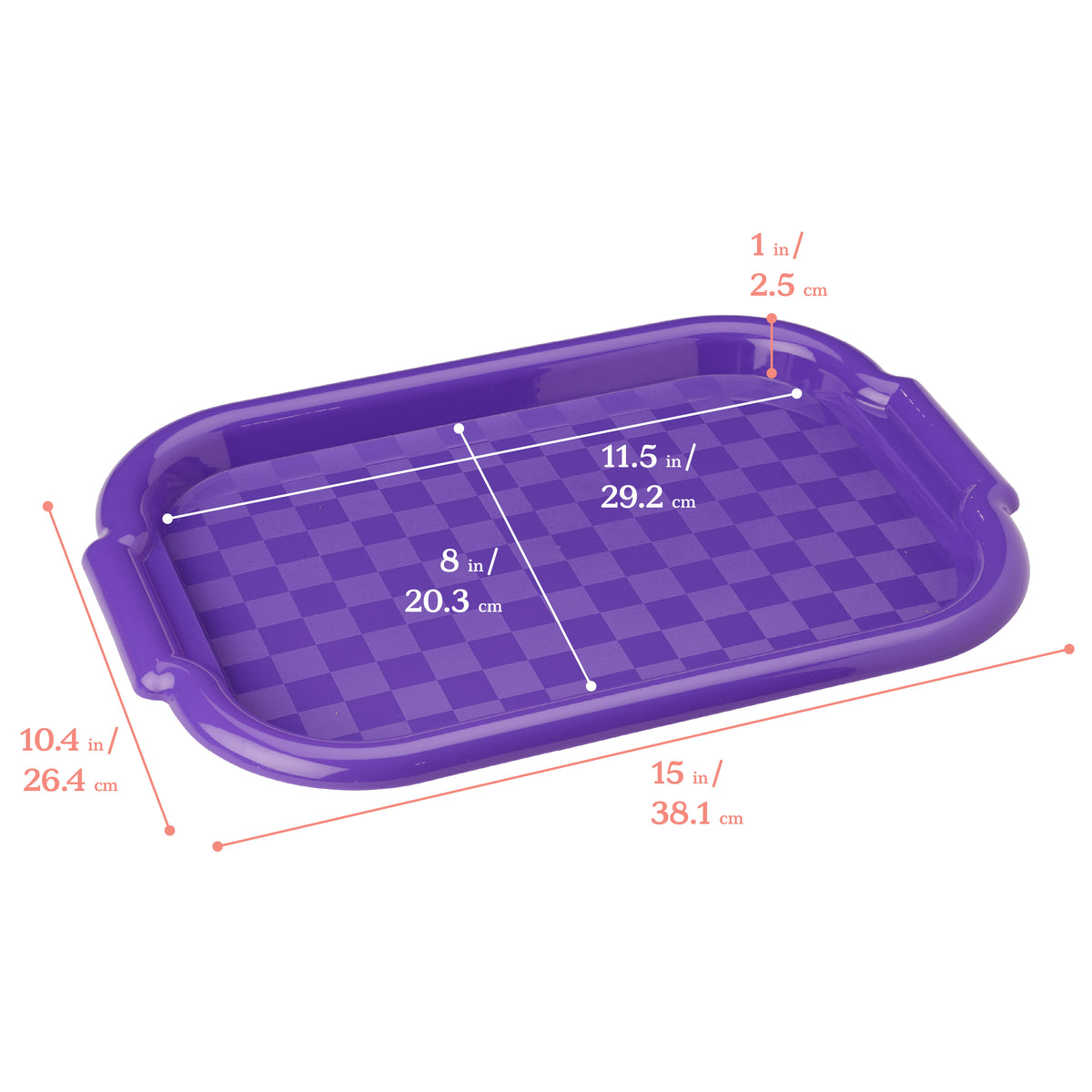 Colorful Plastic Art Trays, 72-Piece