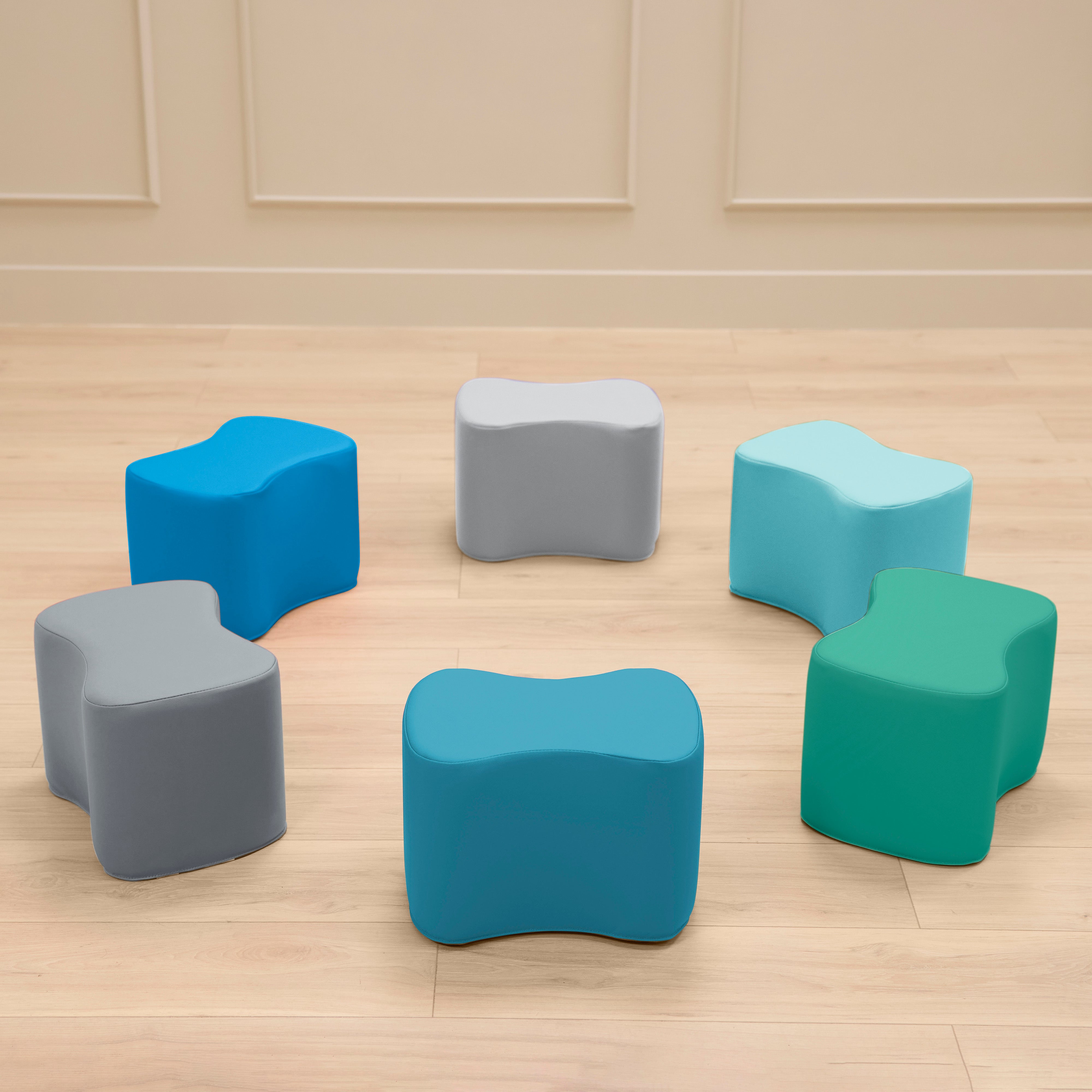 Butterfly Modular Stool Seating Set, 6-Piece