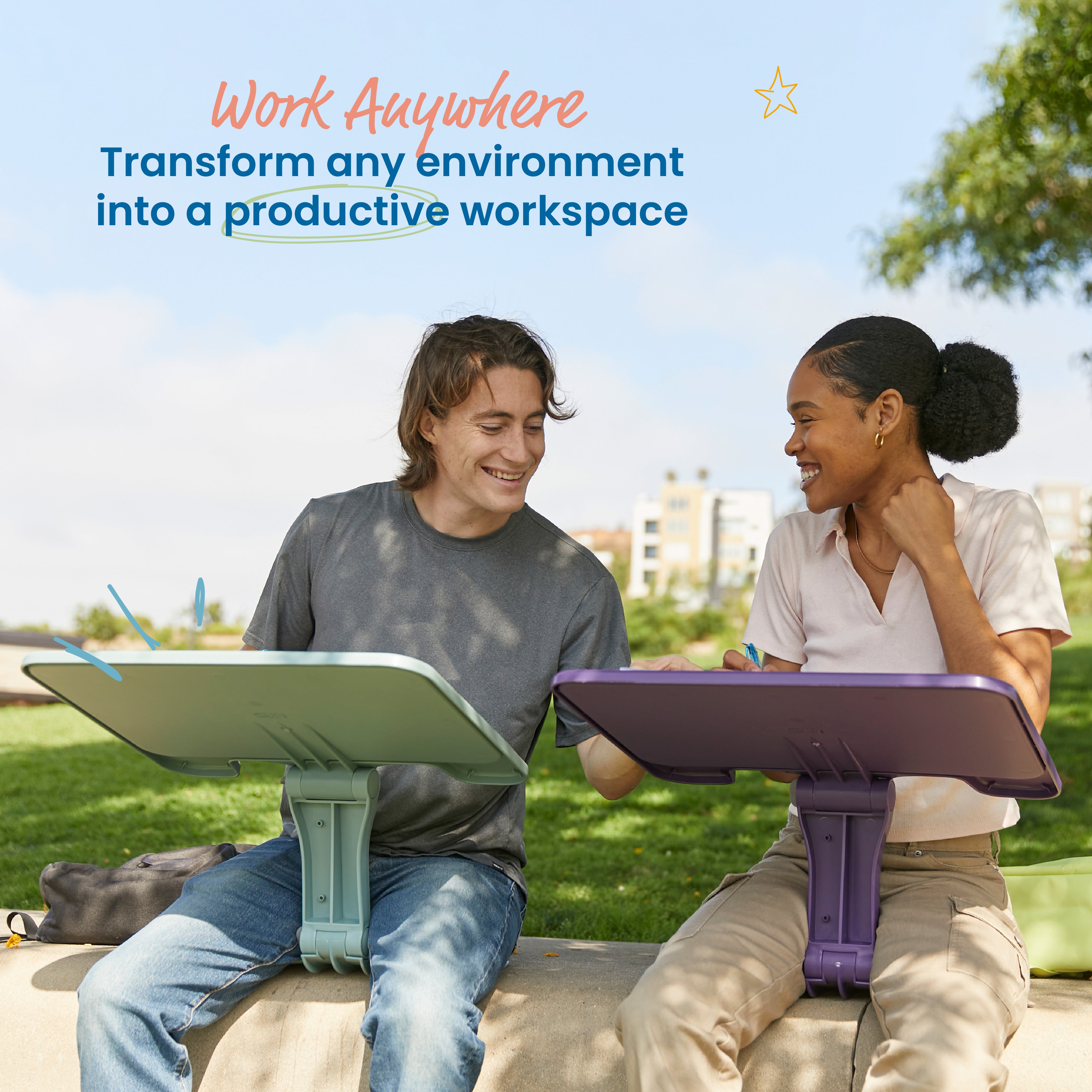 The Surf Folding Portable Lap Desk, Large