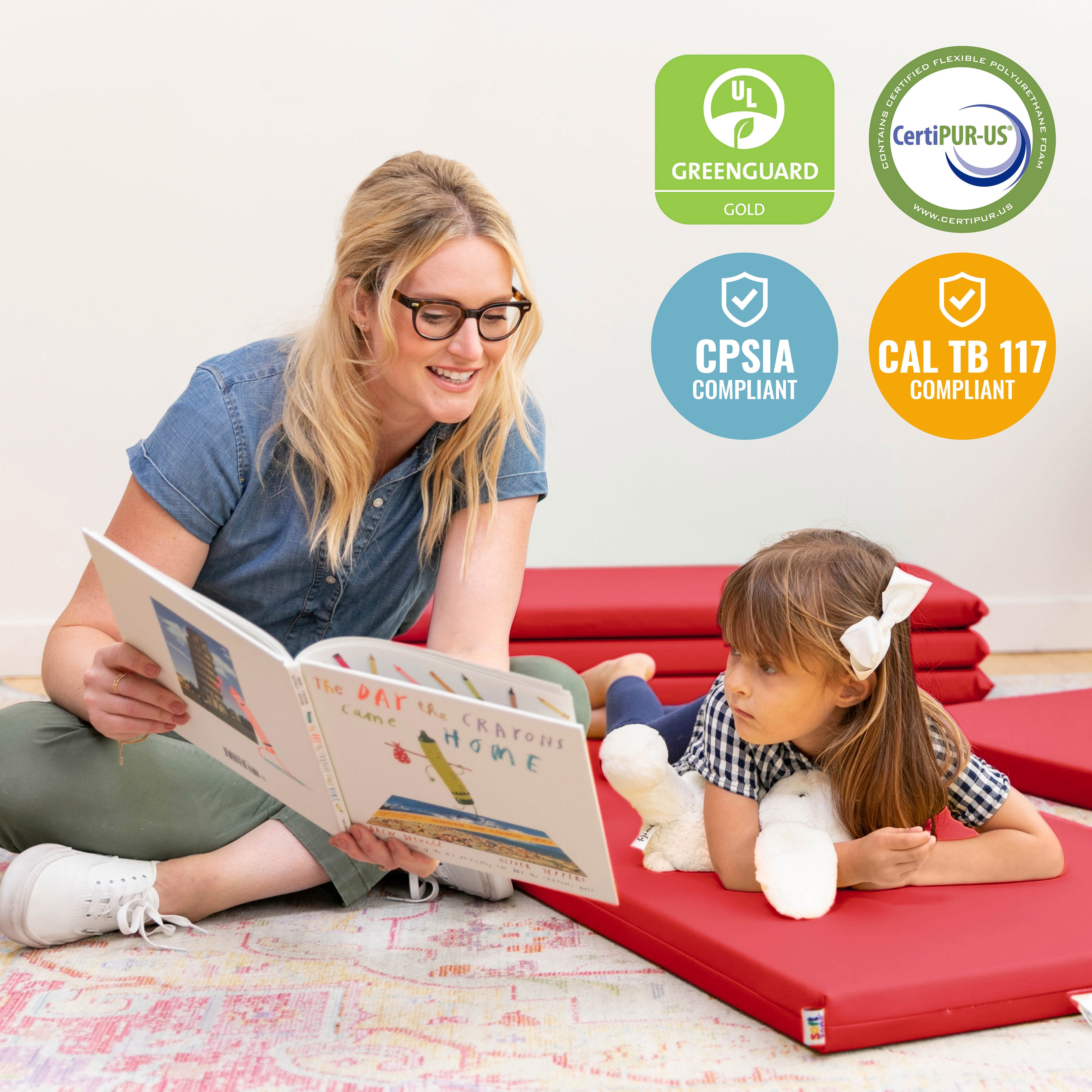 SoftZone Rainbow Rest Mat, 2in, 5-Piece