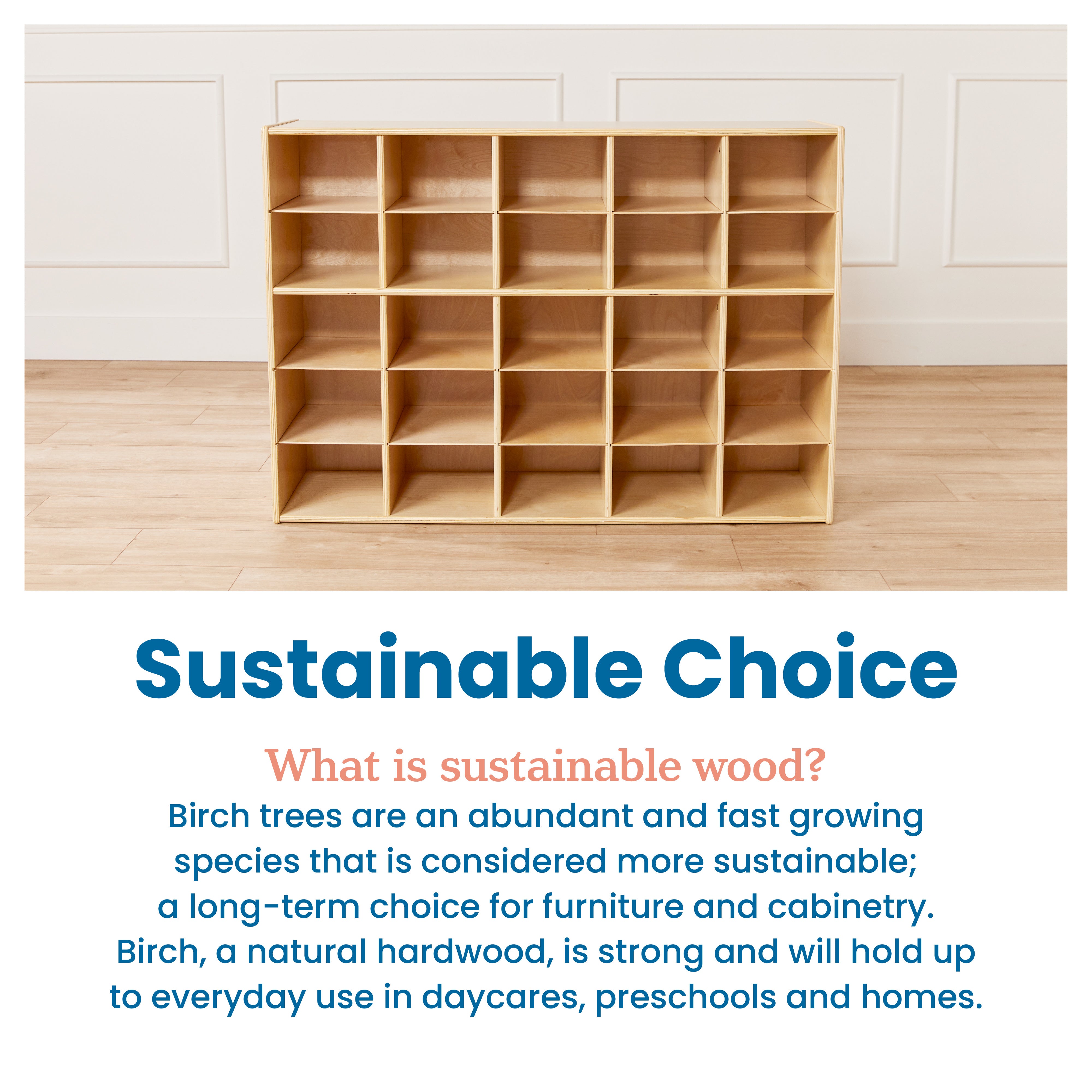 Streamline 25 Cubby Tray Storage Cabinet, 5x5