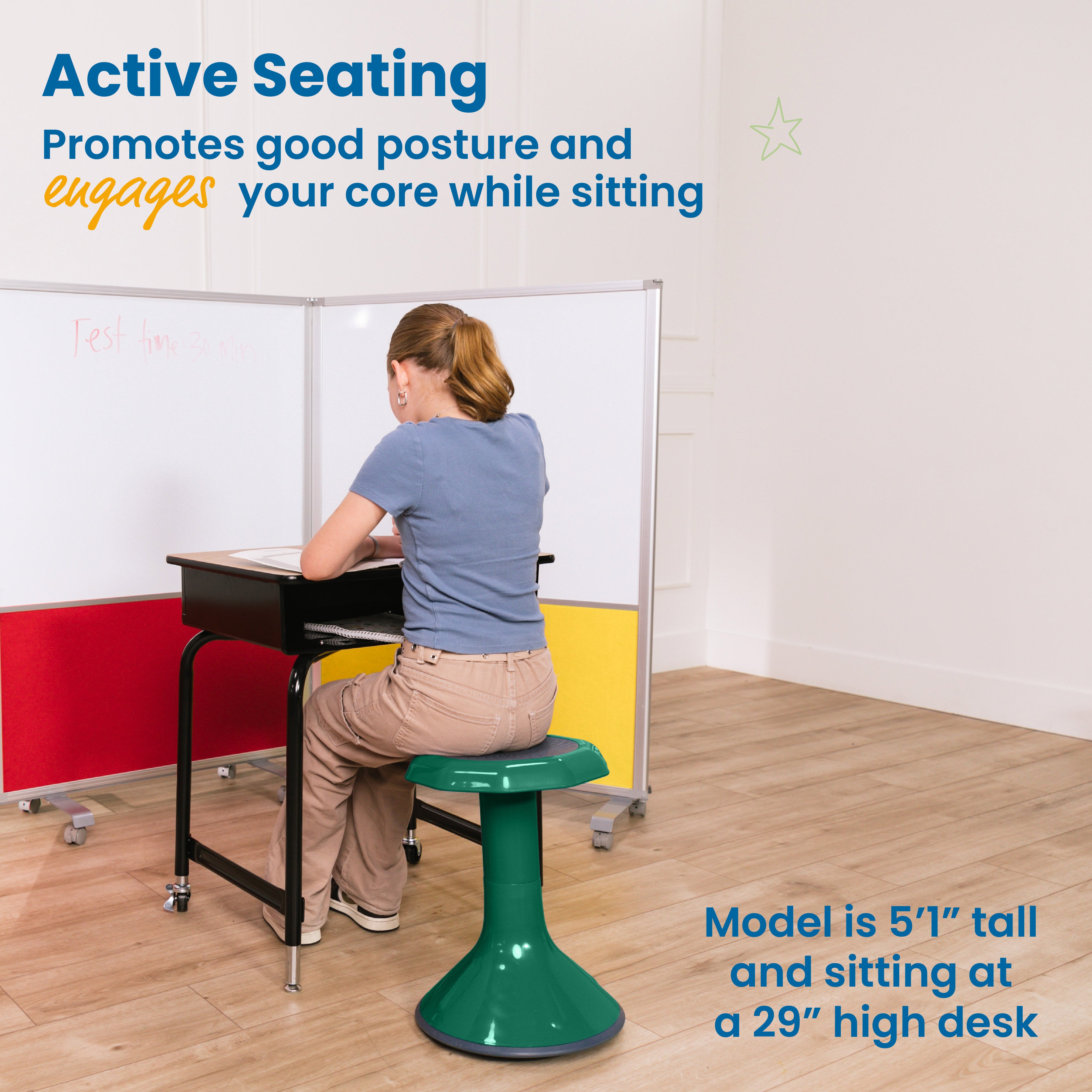 ACE Active Core Engagement Wobble Stool, 18-Inch Seat Height