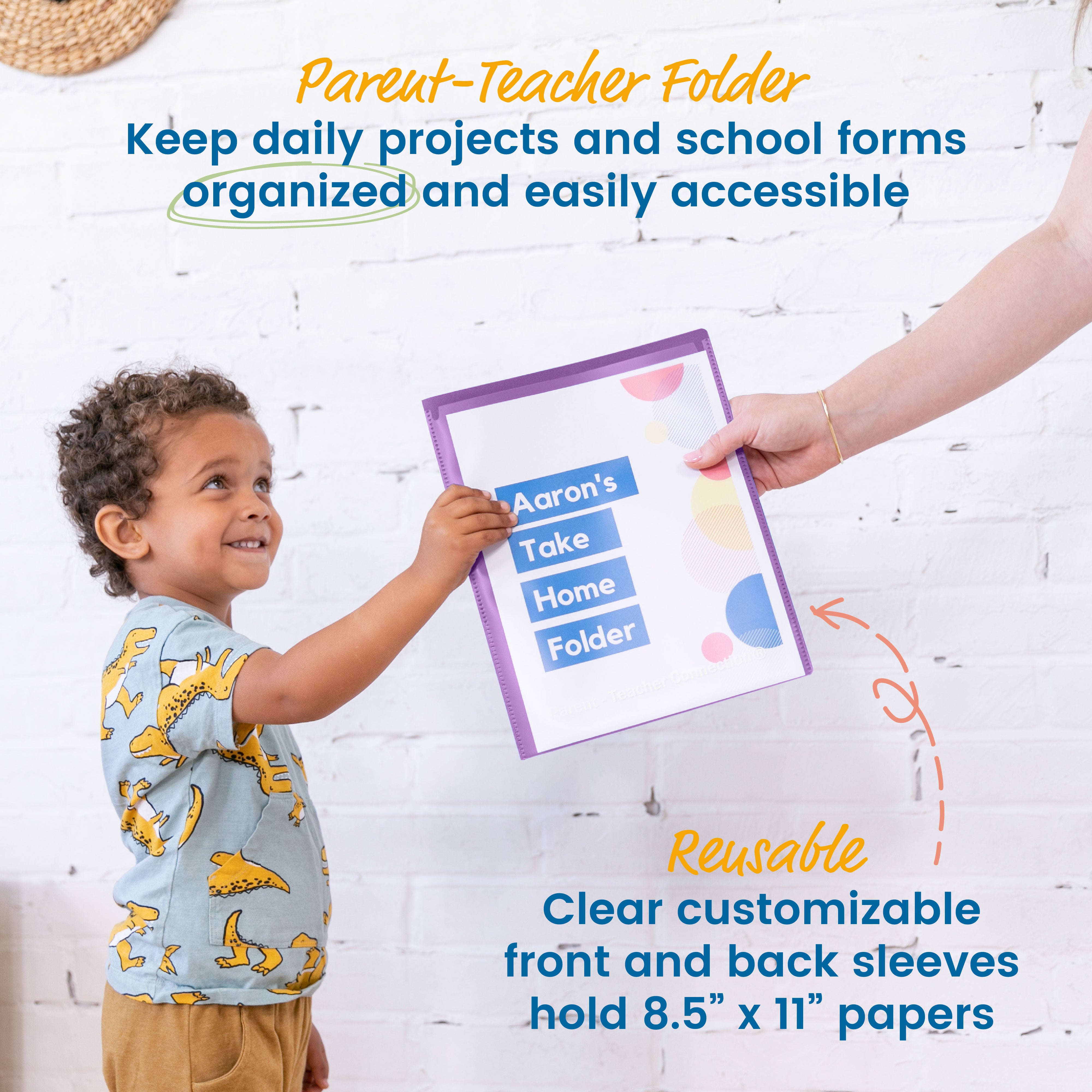 2-Pocket Parent-Teacher Classroom Communication Folder, 36-Piece