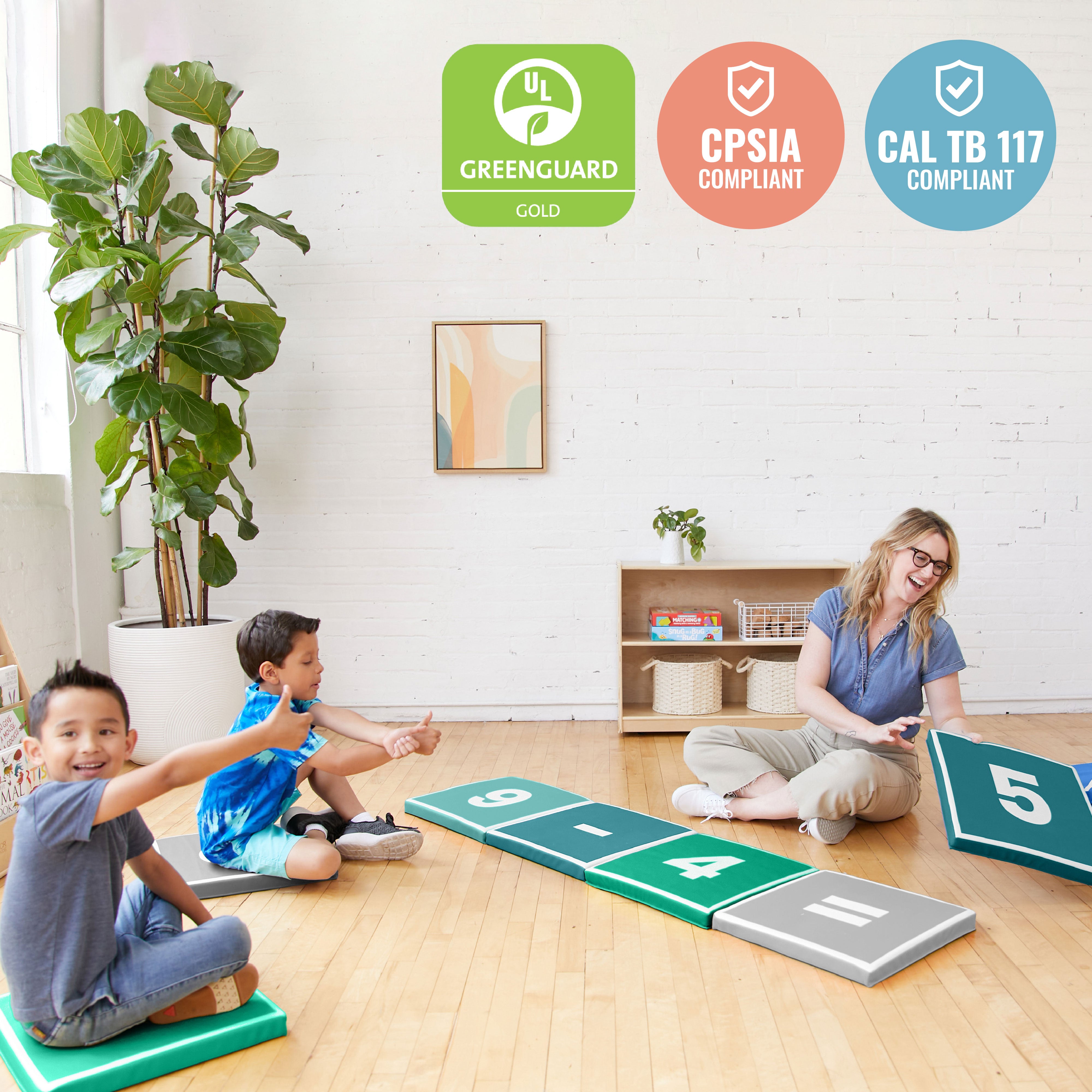 Hop to It Math Mats, 13-Piece