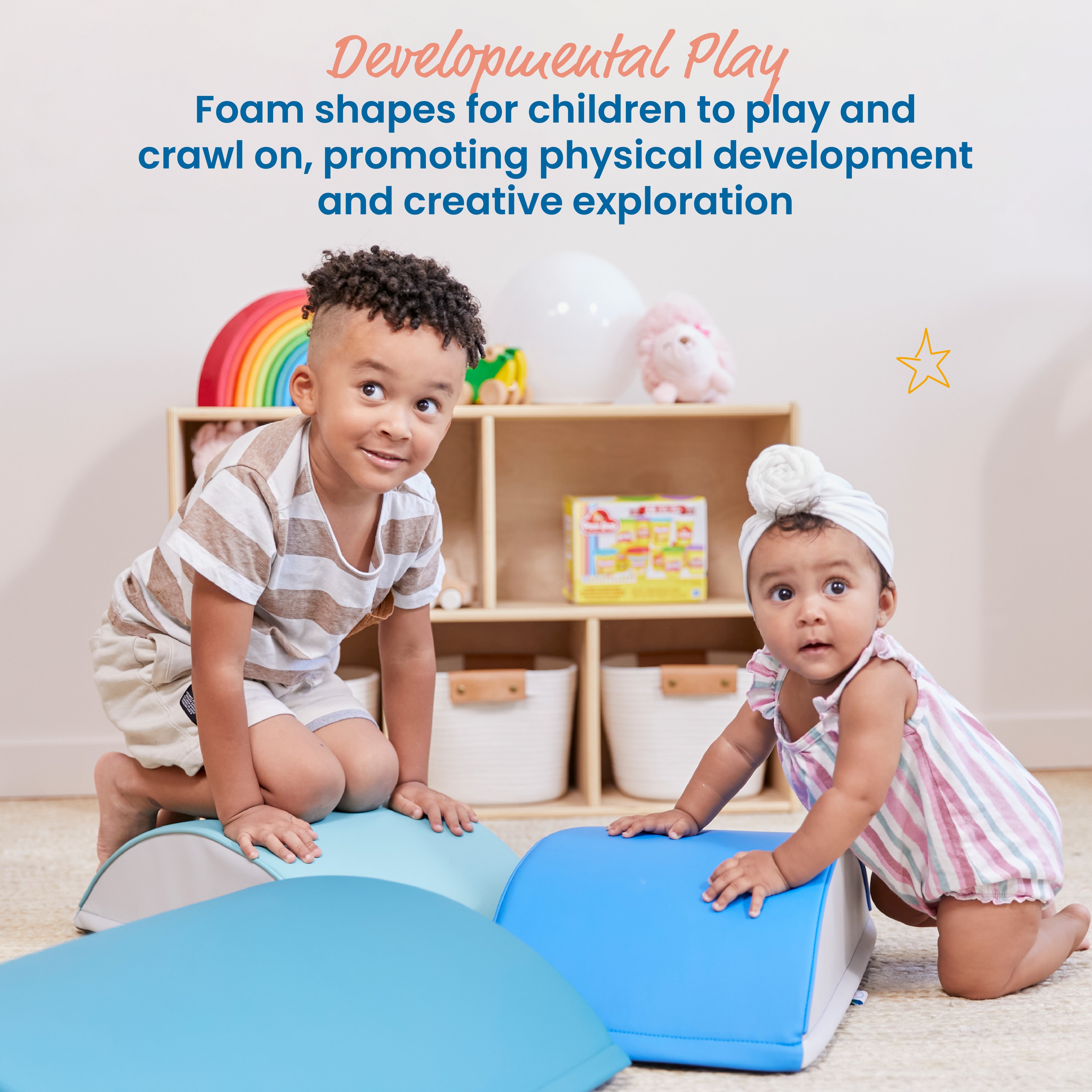 Colorful Log Climber Set, 3-Piece