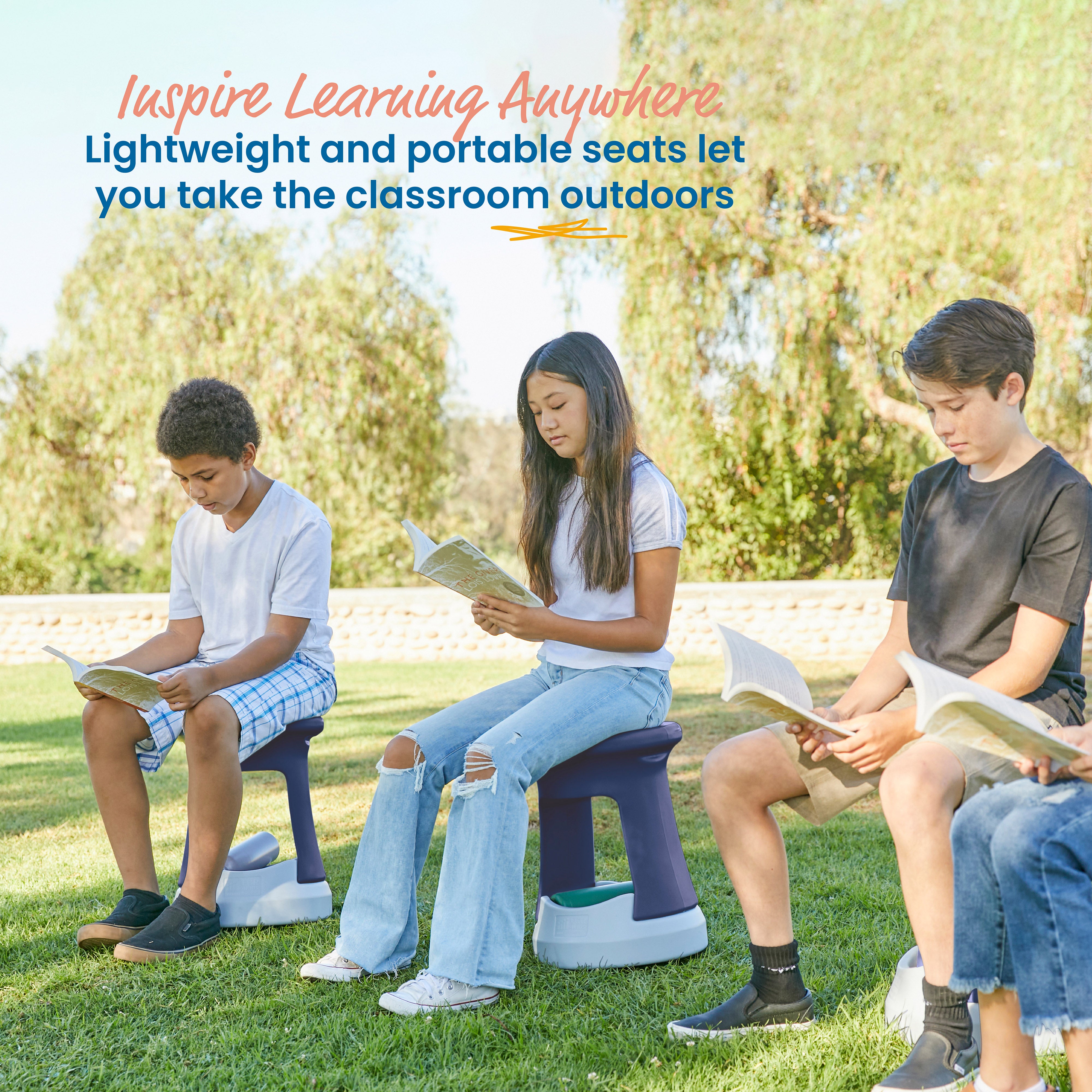 Storage Wobble Stool, 18in Seat Height