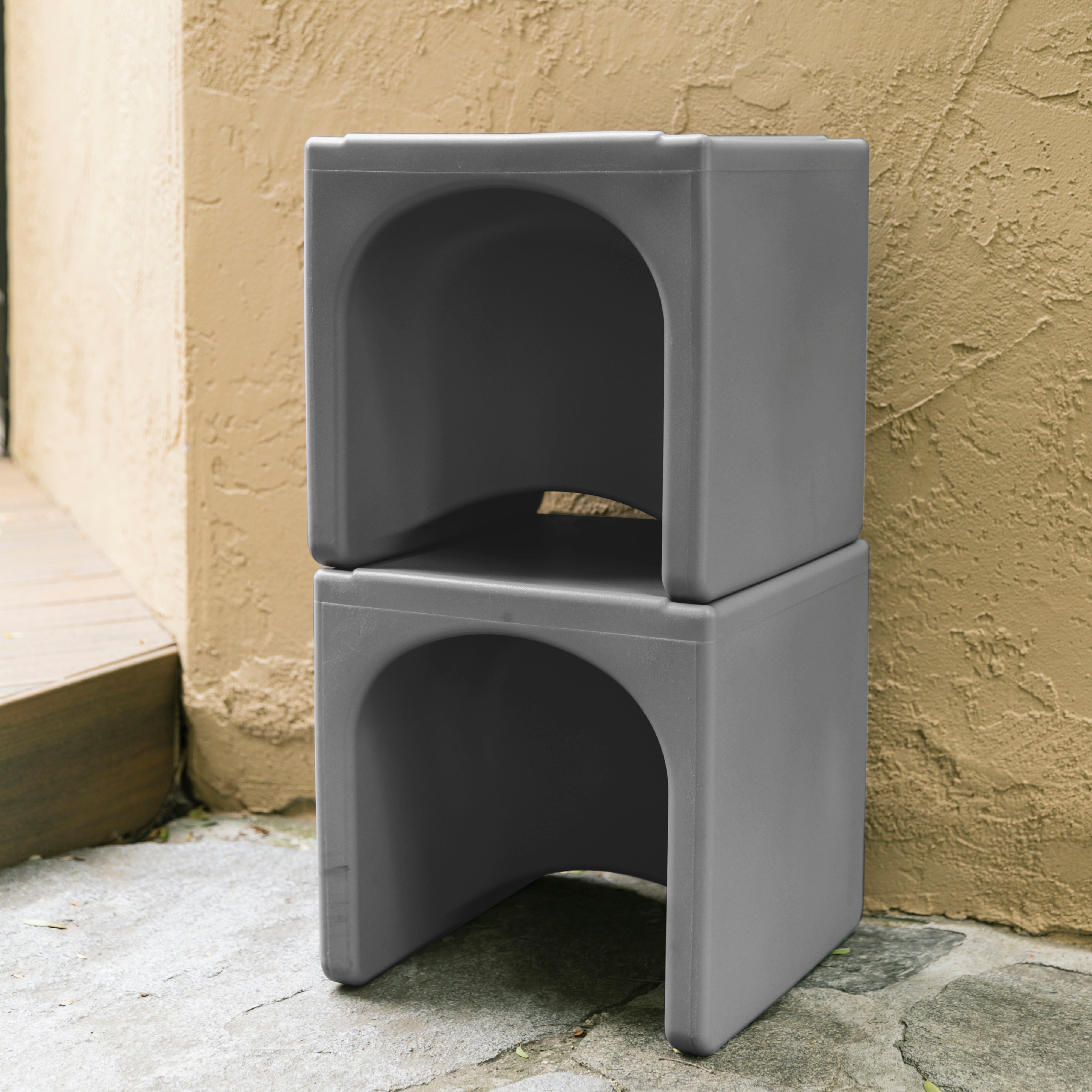 Tri-Me Table and Cube Chair Set, 3-Piece