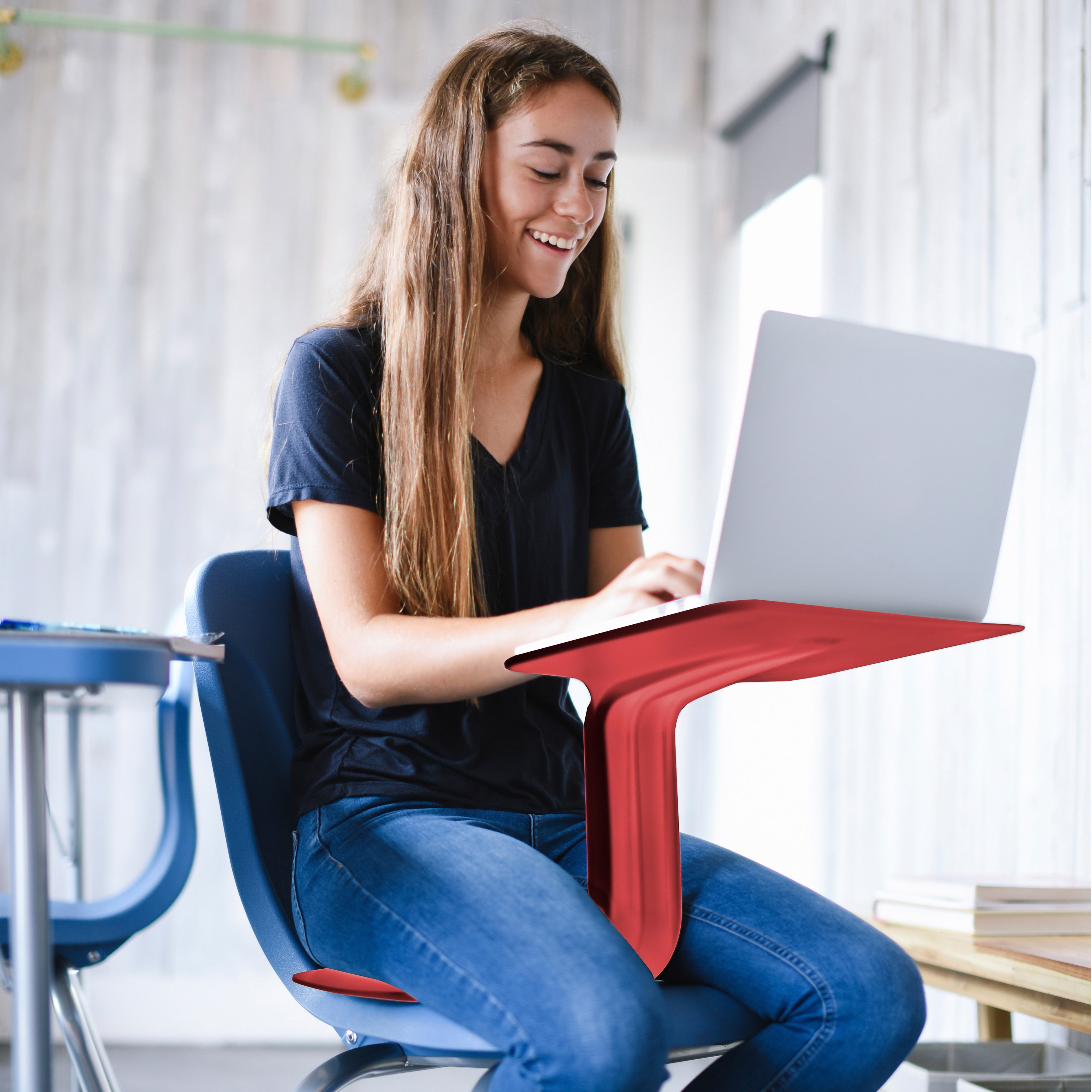 The Surf Indoor/Outdoor Portable Desk with Storage Cart, 30-Pack