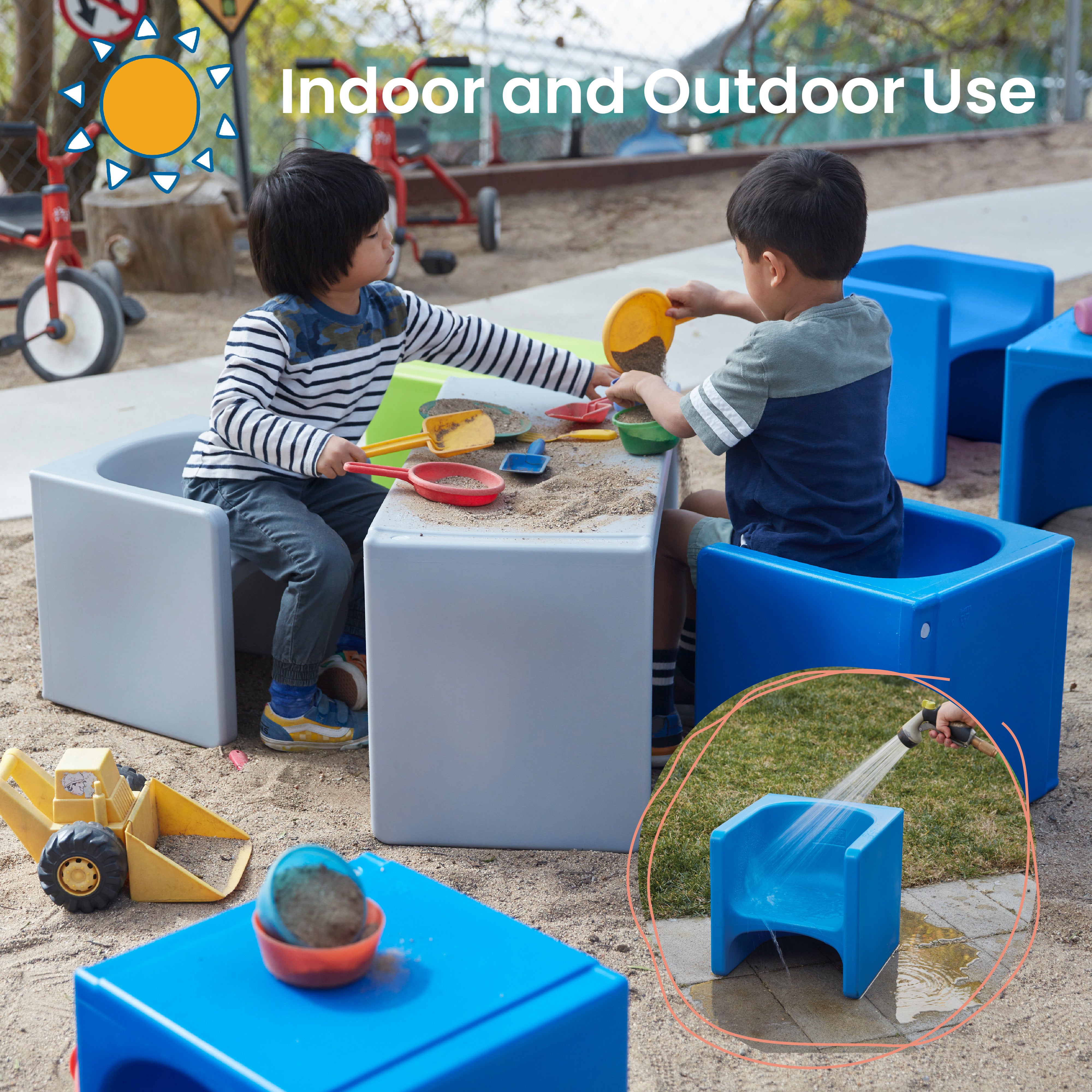 Tri-Me 3-In-1 Cube Chair, 4-Pack