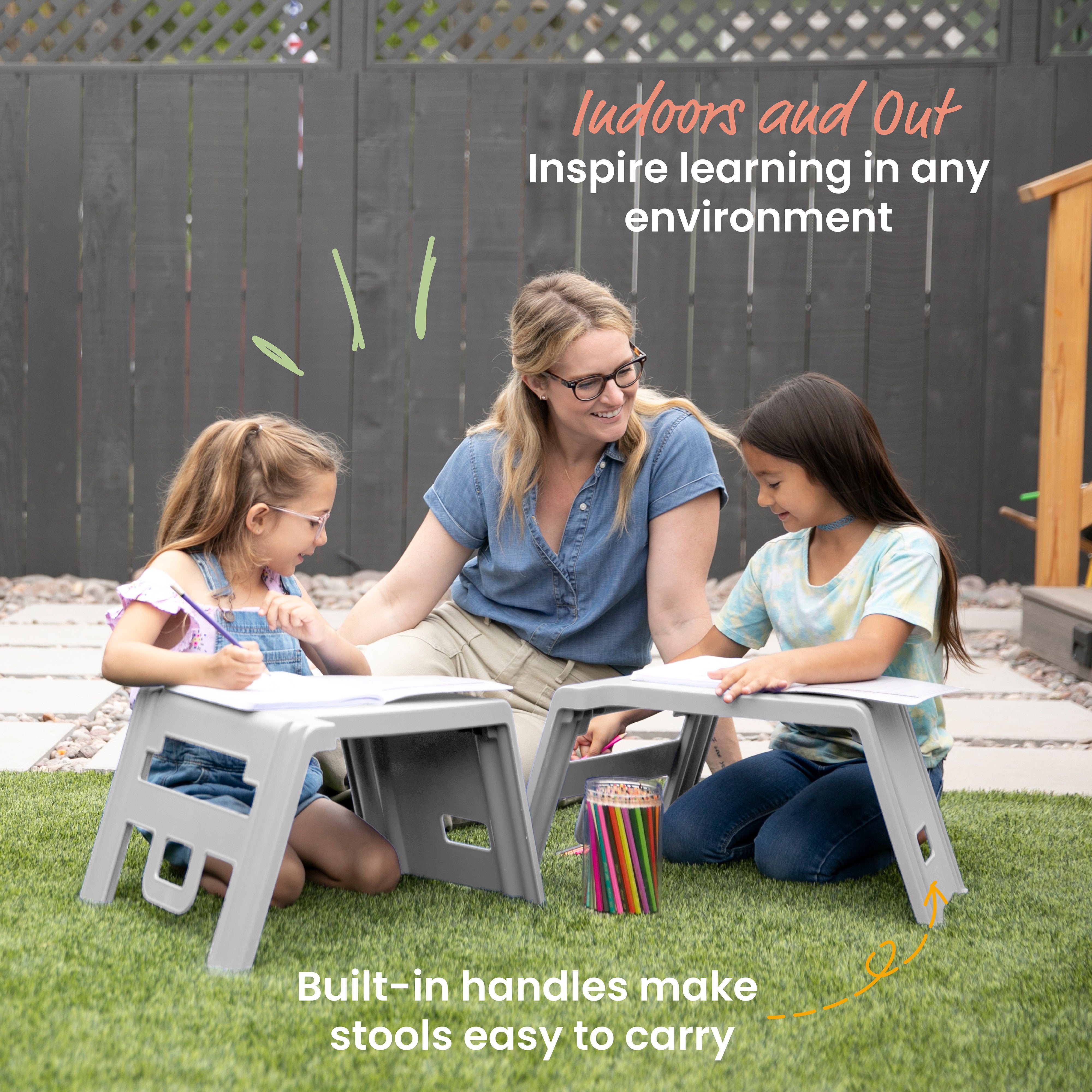 Linking Stool Set, 4-Piece