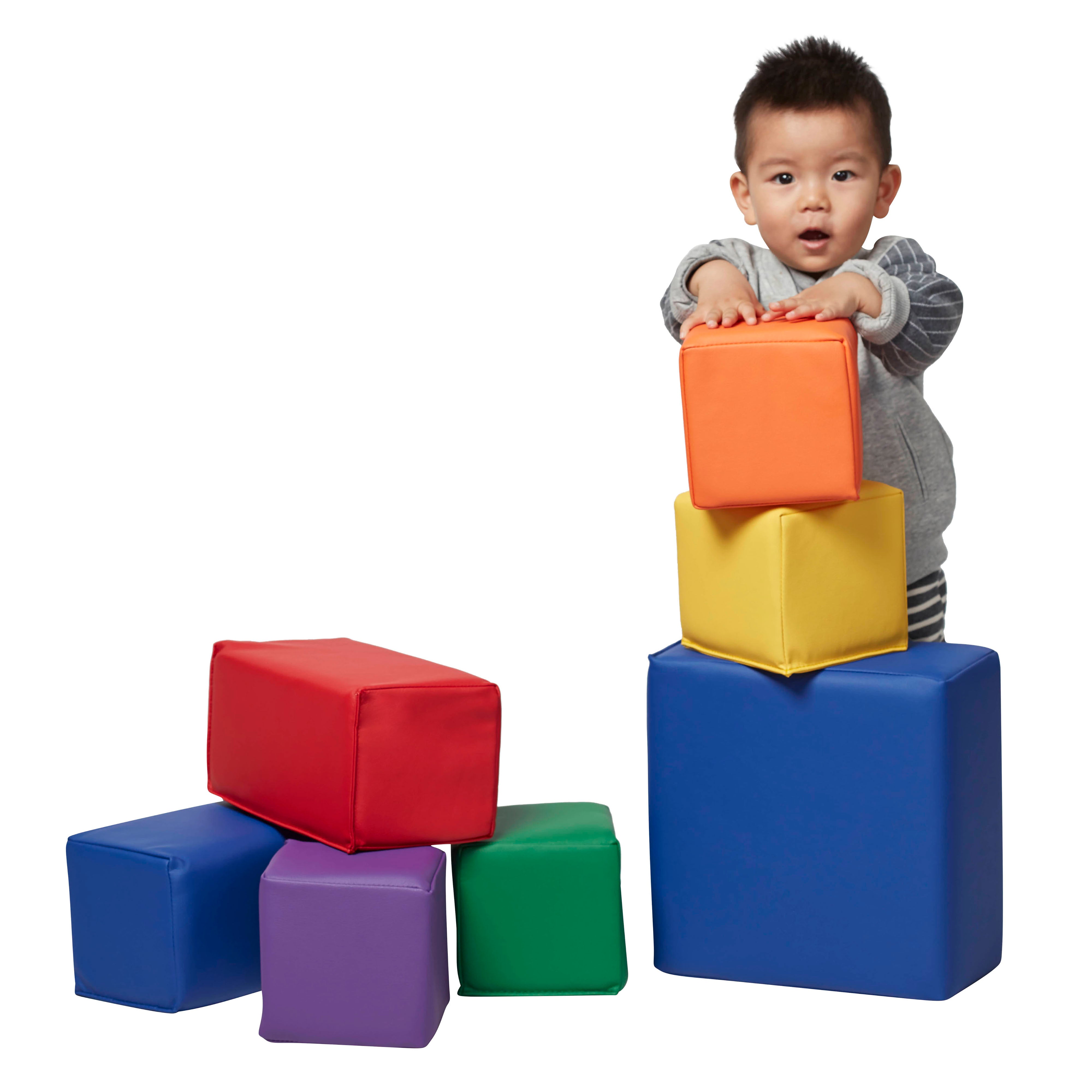 Toddler Foam Building Blocks, 7-Piece