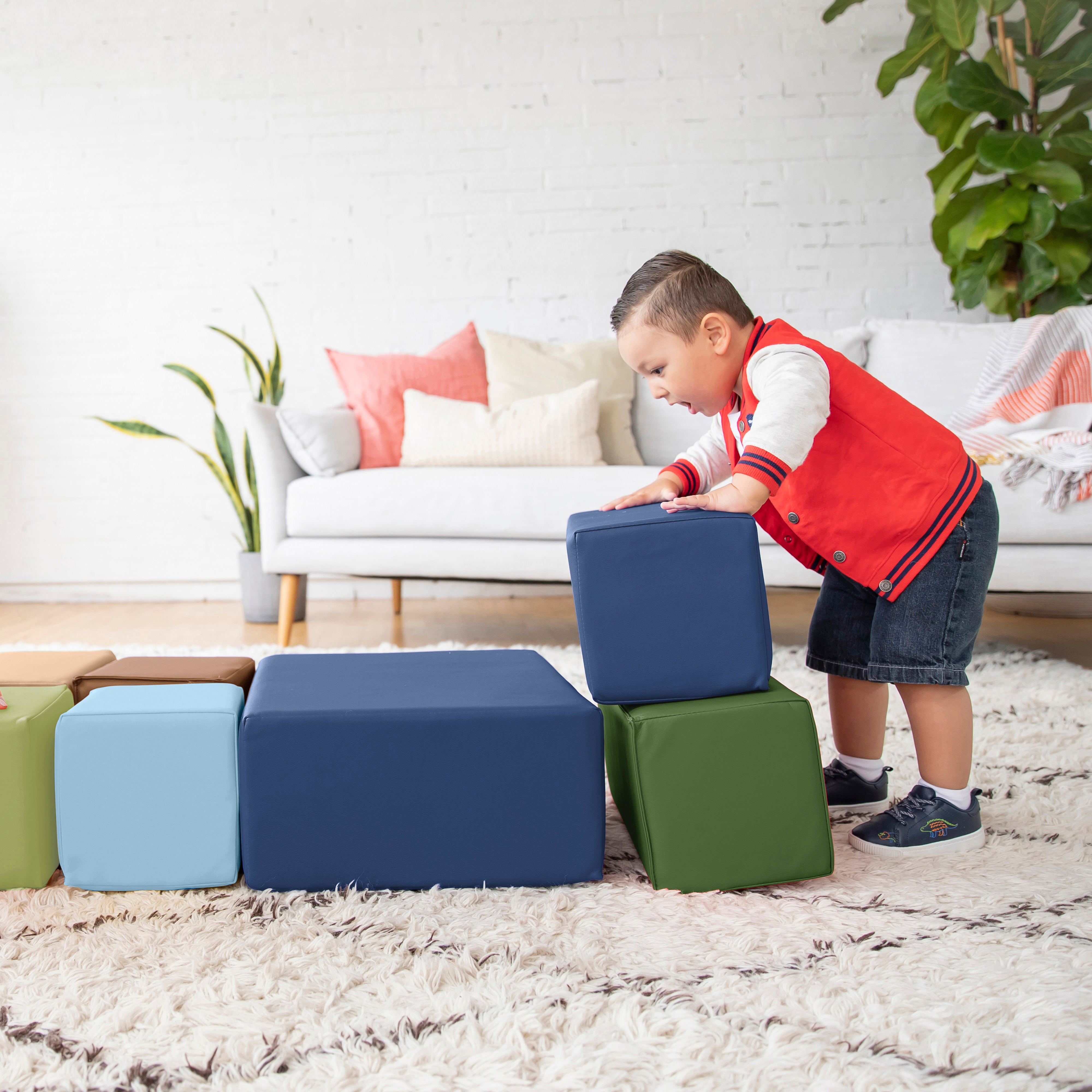 SoftZone Big Foam Building Blocks, 7-Piece