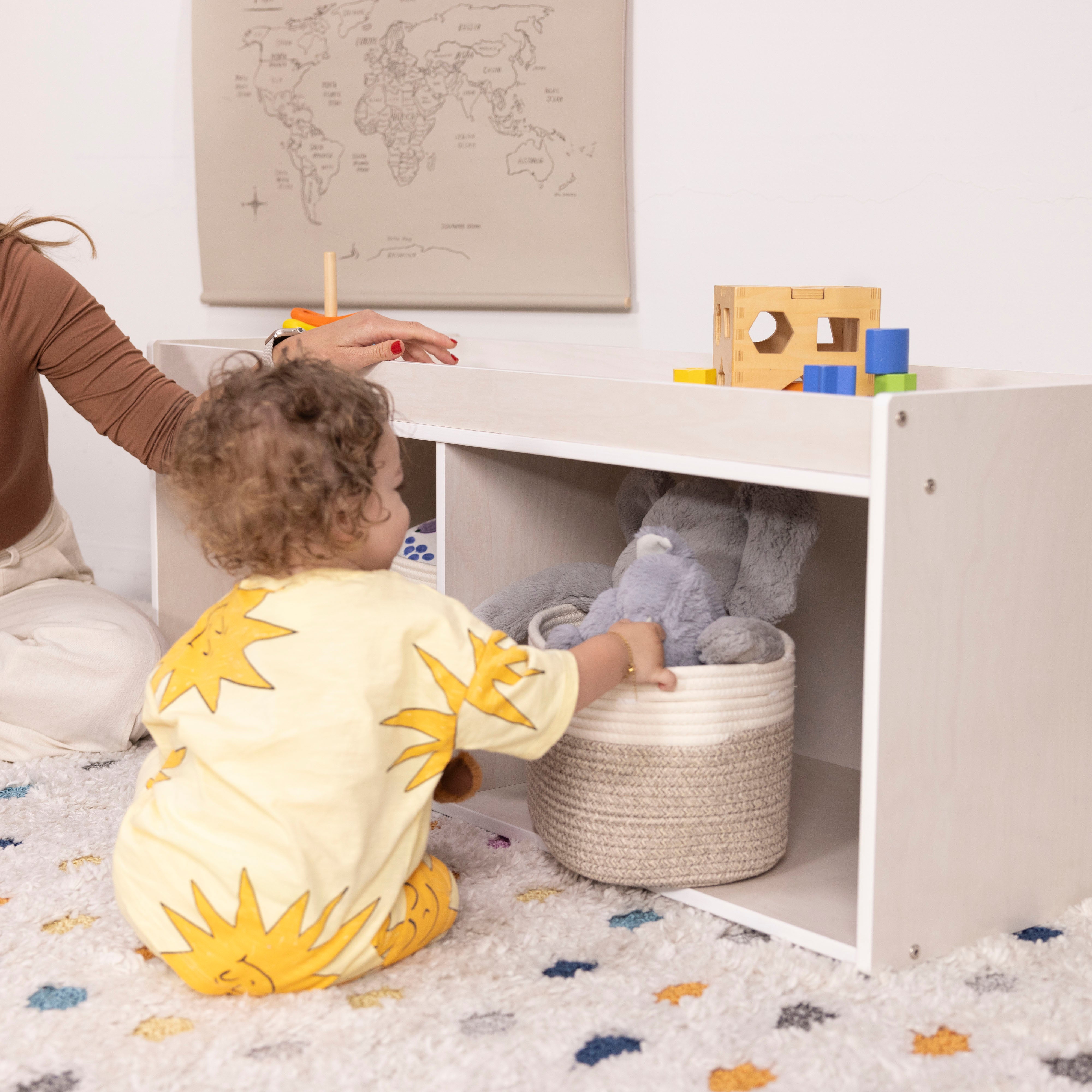 Storage Cabinet with Activity Top and Mirror