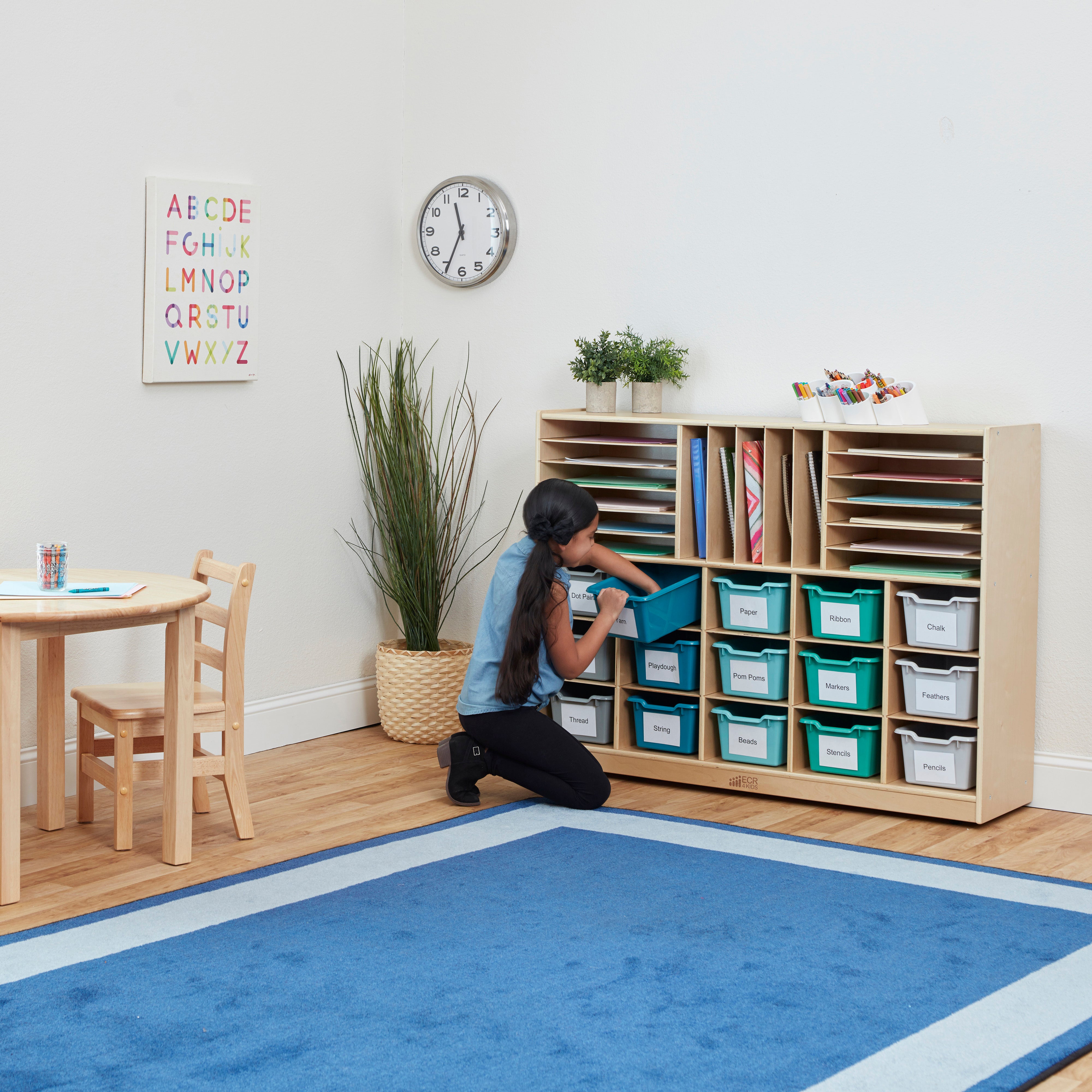 Scoop Front Storage Bin, 15-Piece