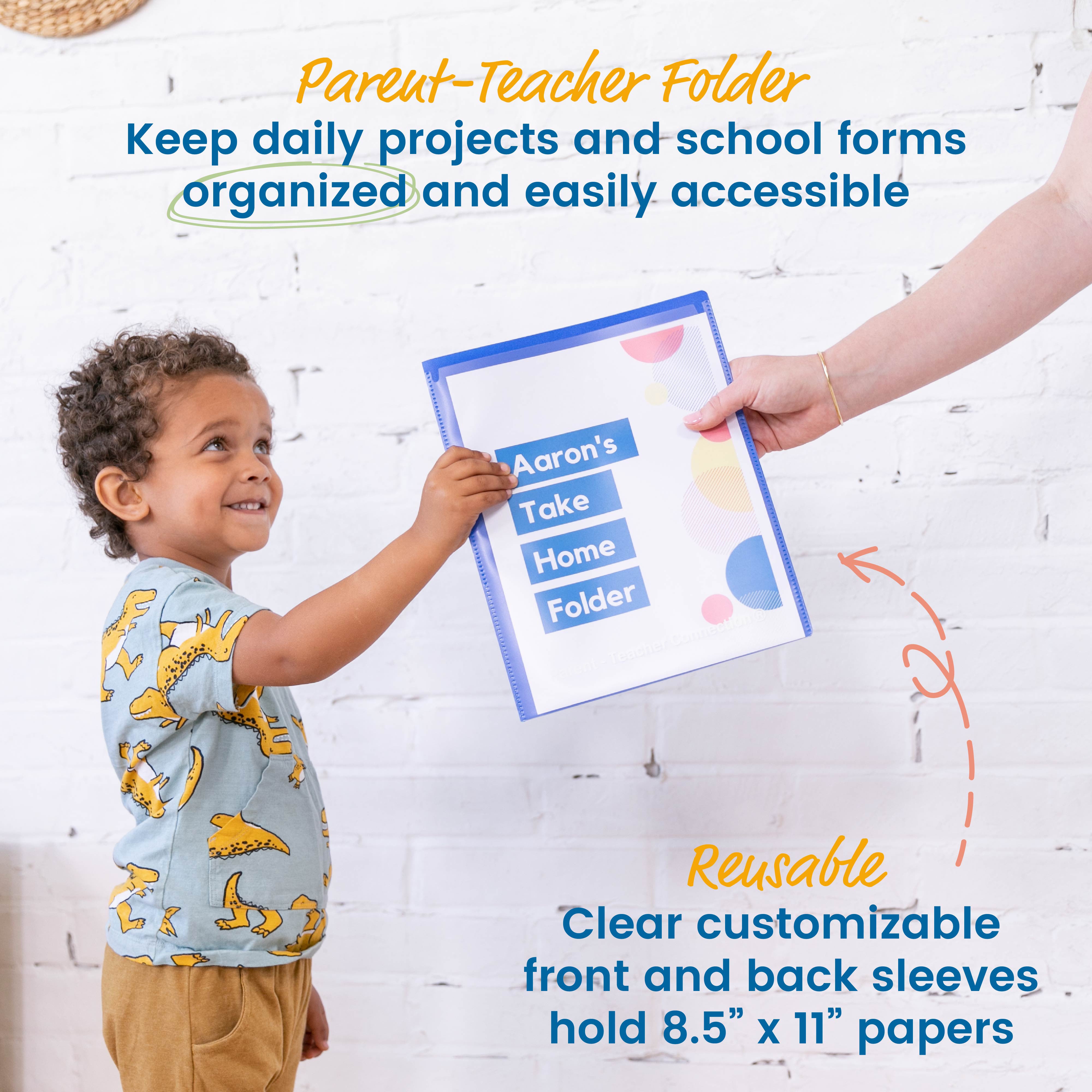 2-Pocket Parent-Teacher Classroom Communication Folder, 36-Piece