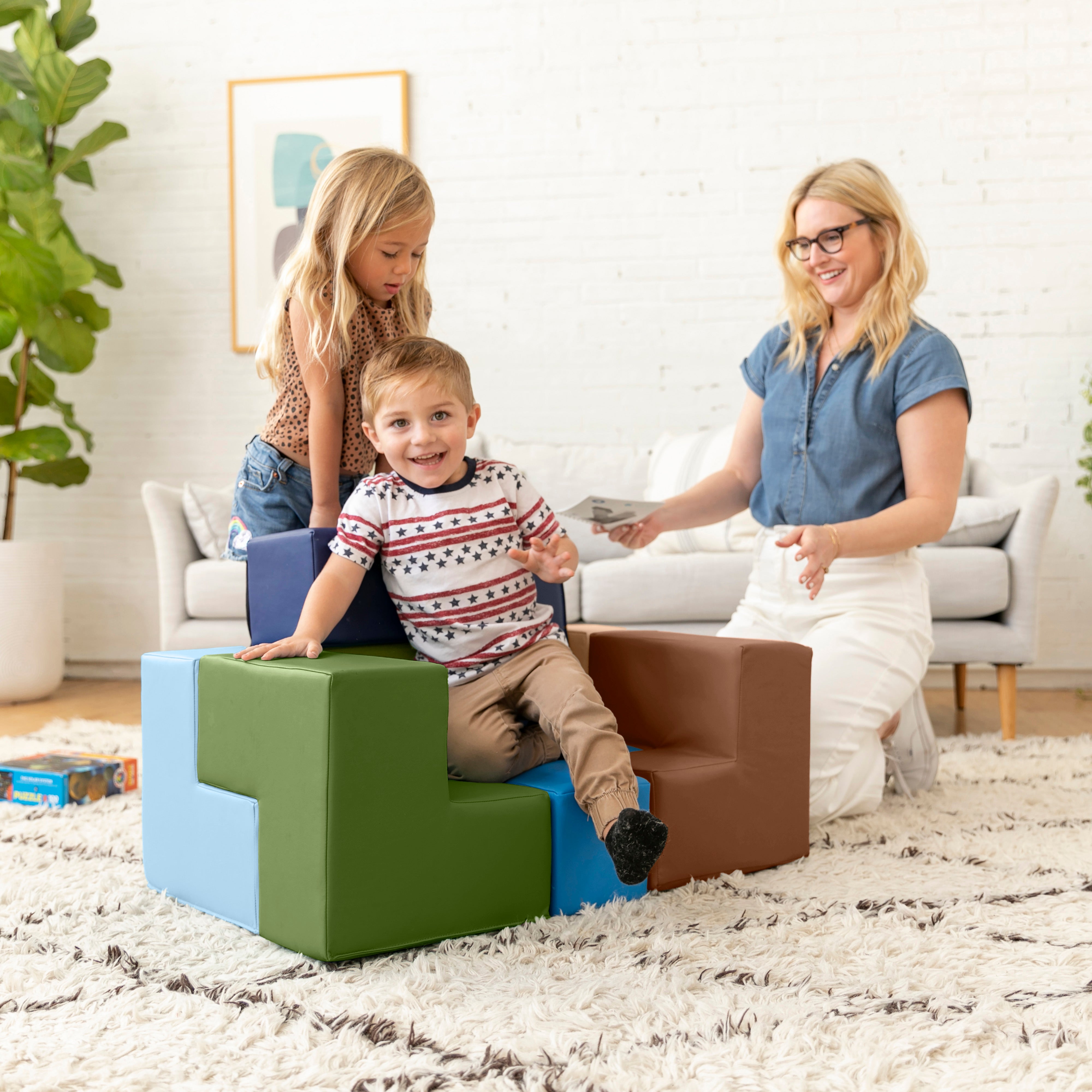 SoftZone Brainy Building Blocks, 7-Piece