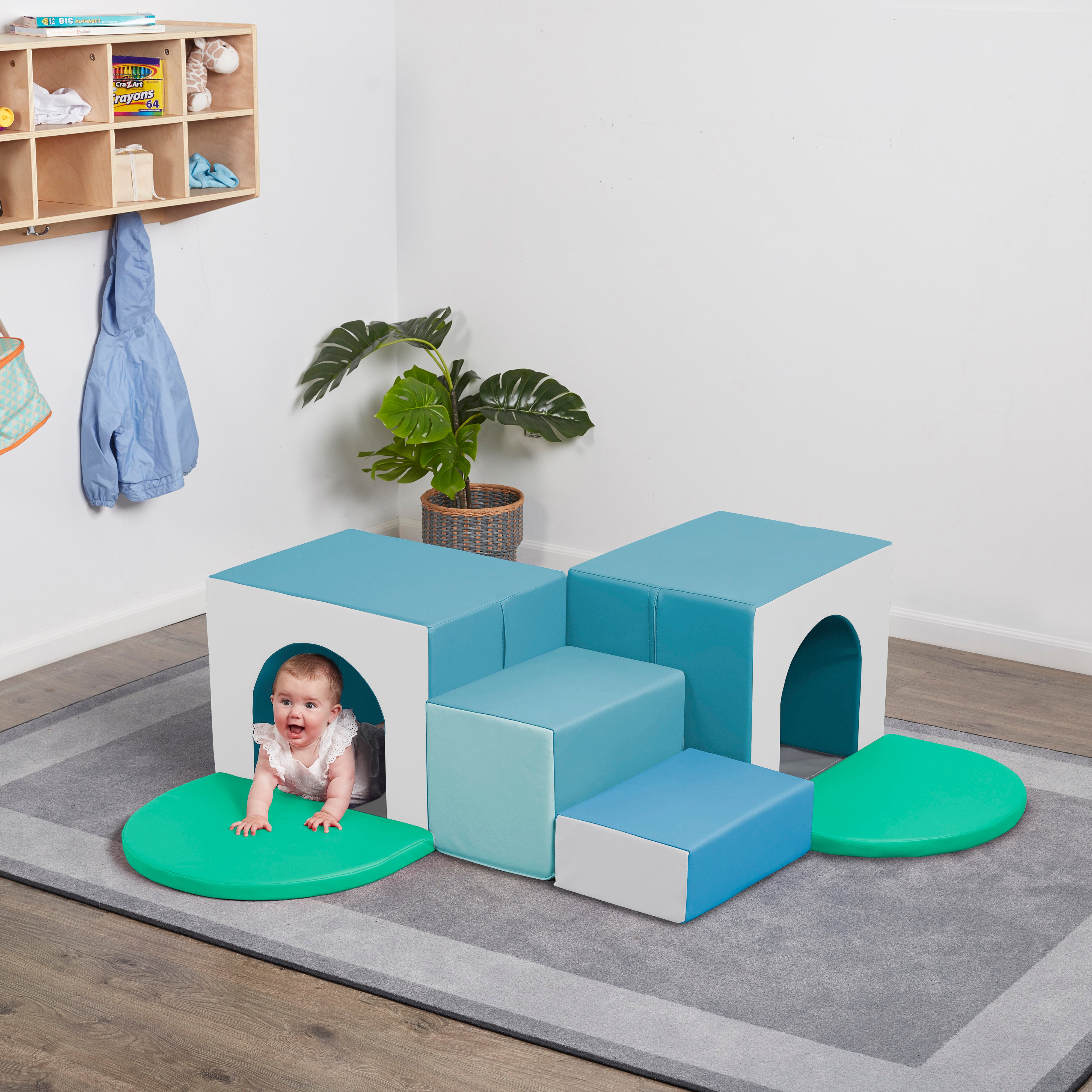 Tunnel Maze Corner Climber, 7-Piece