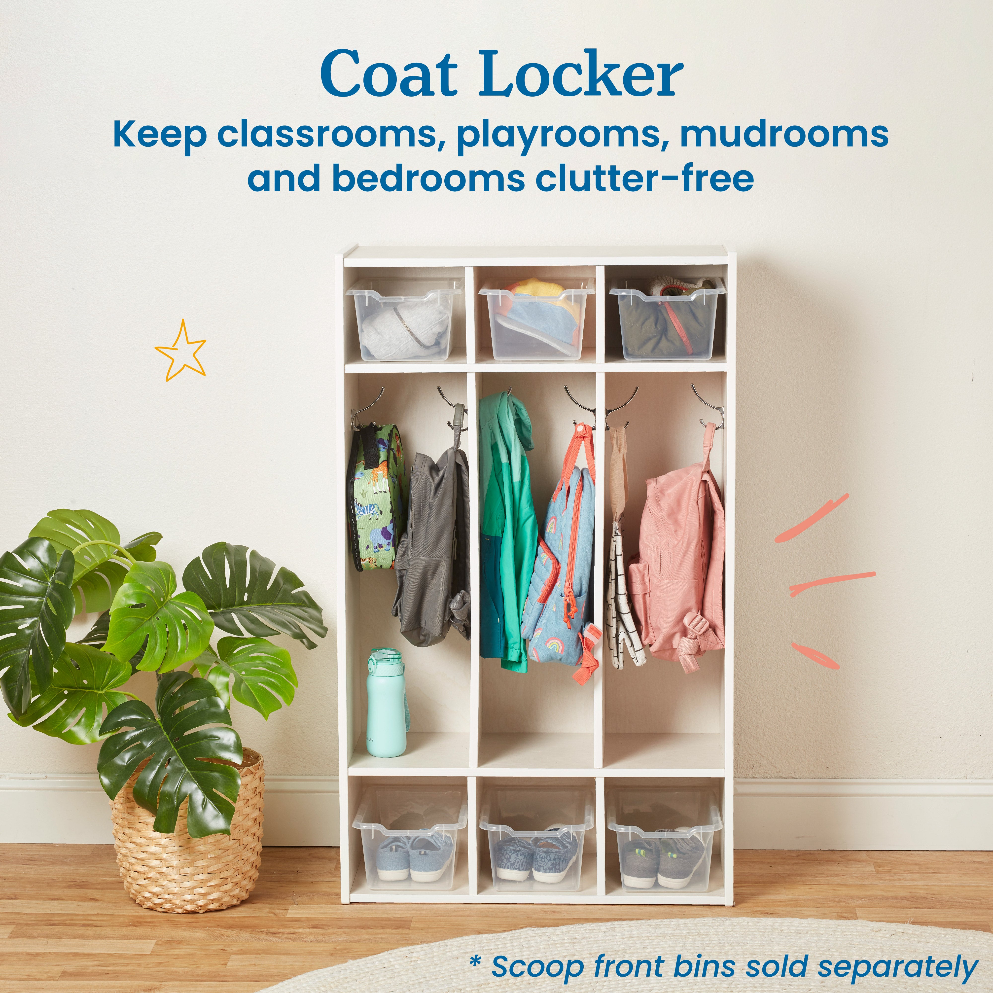 Streamline 3-Section Coat Locker