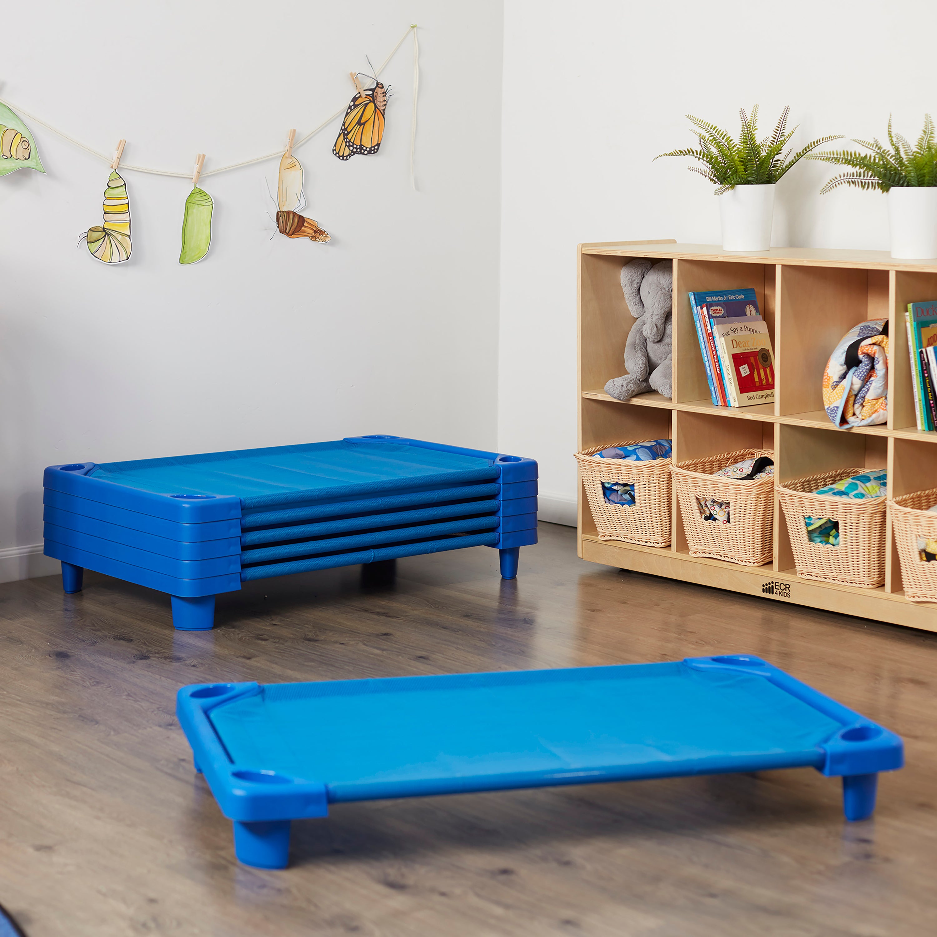 Streamline Cot, Assembled, Toddler Size, 6-Pack