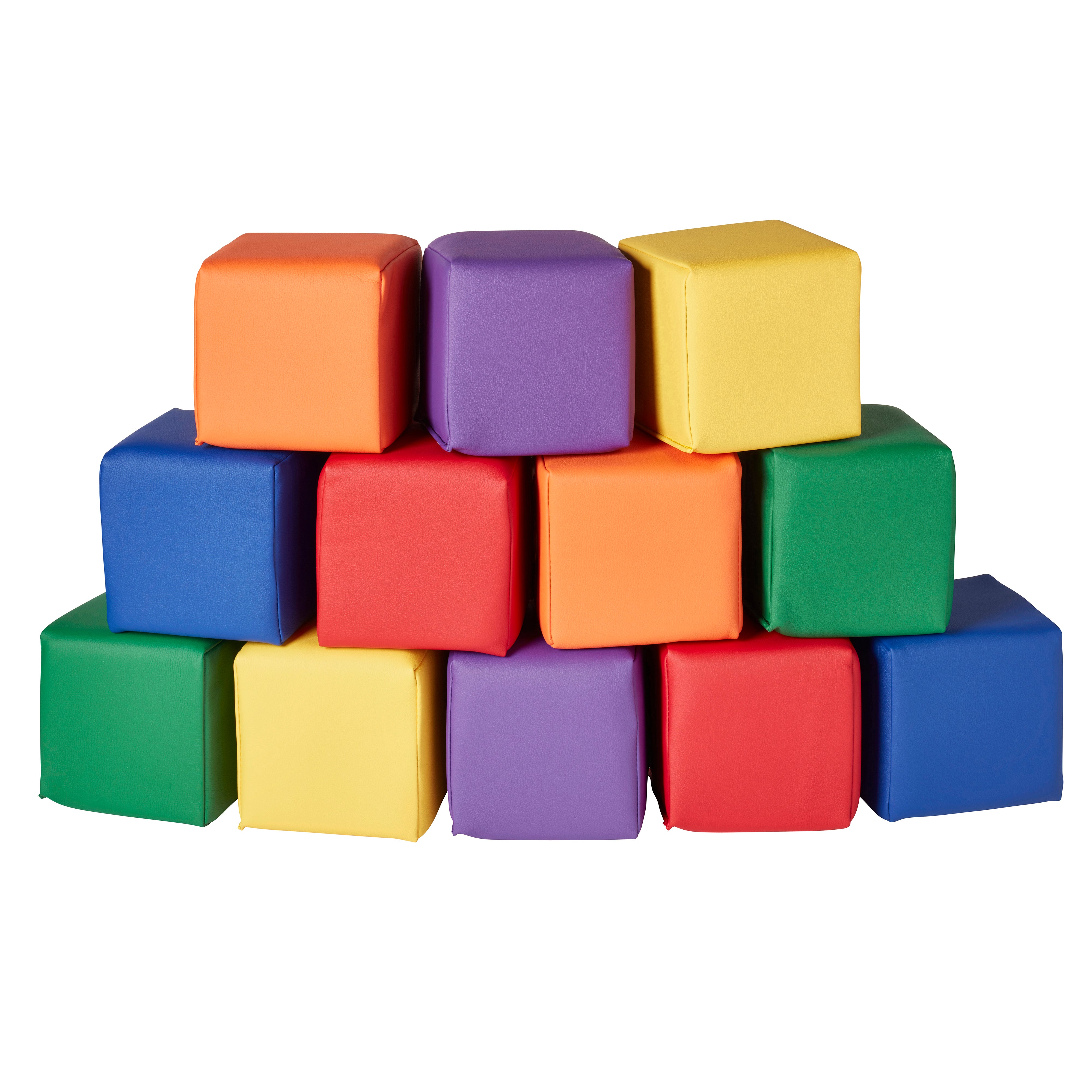 SoftZone Patchwork Toddler Blocks, 12-Piece