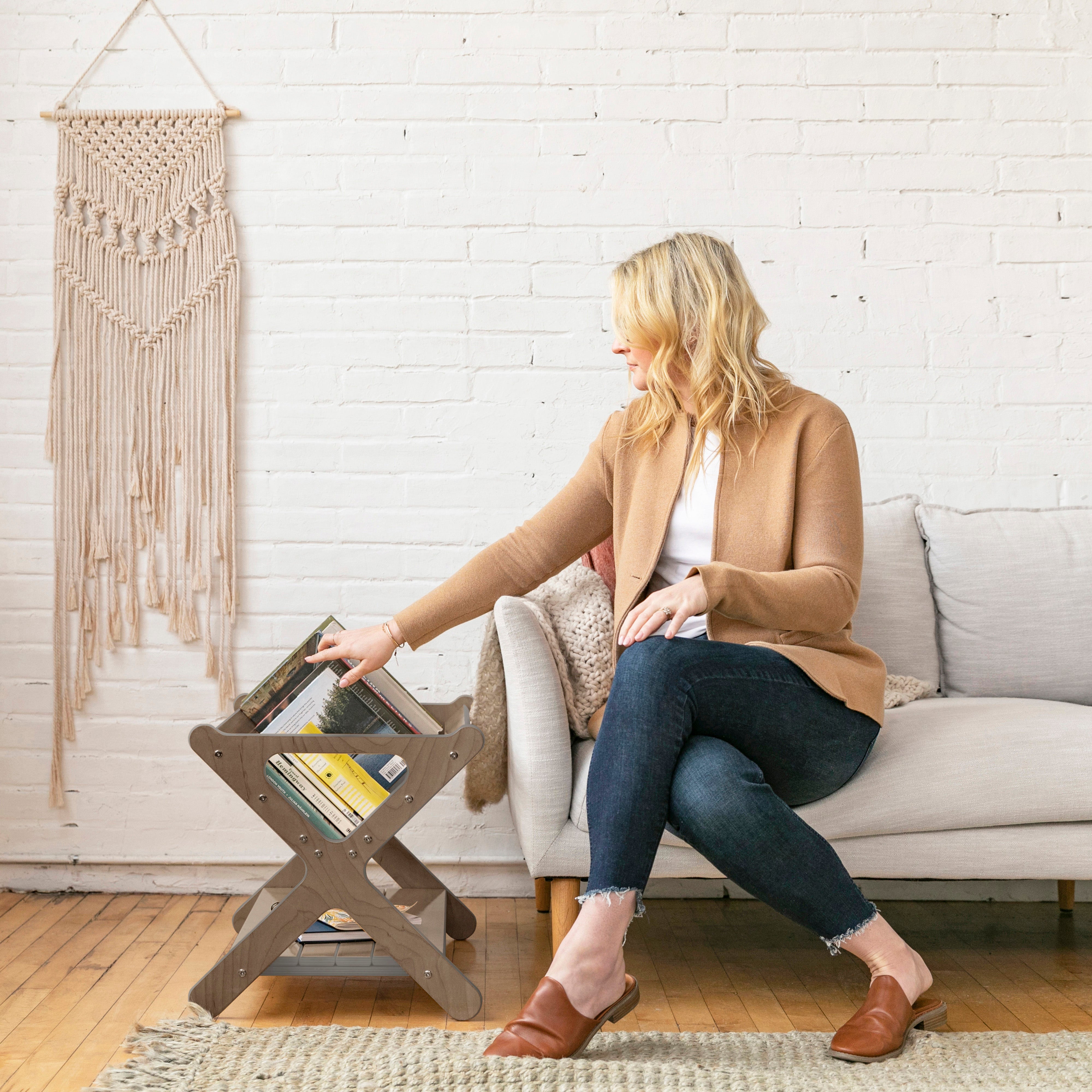 Book Caddy with Shelf