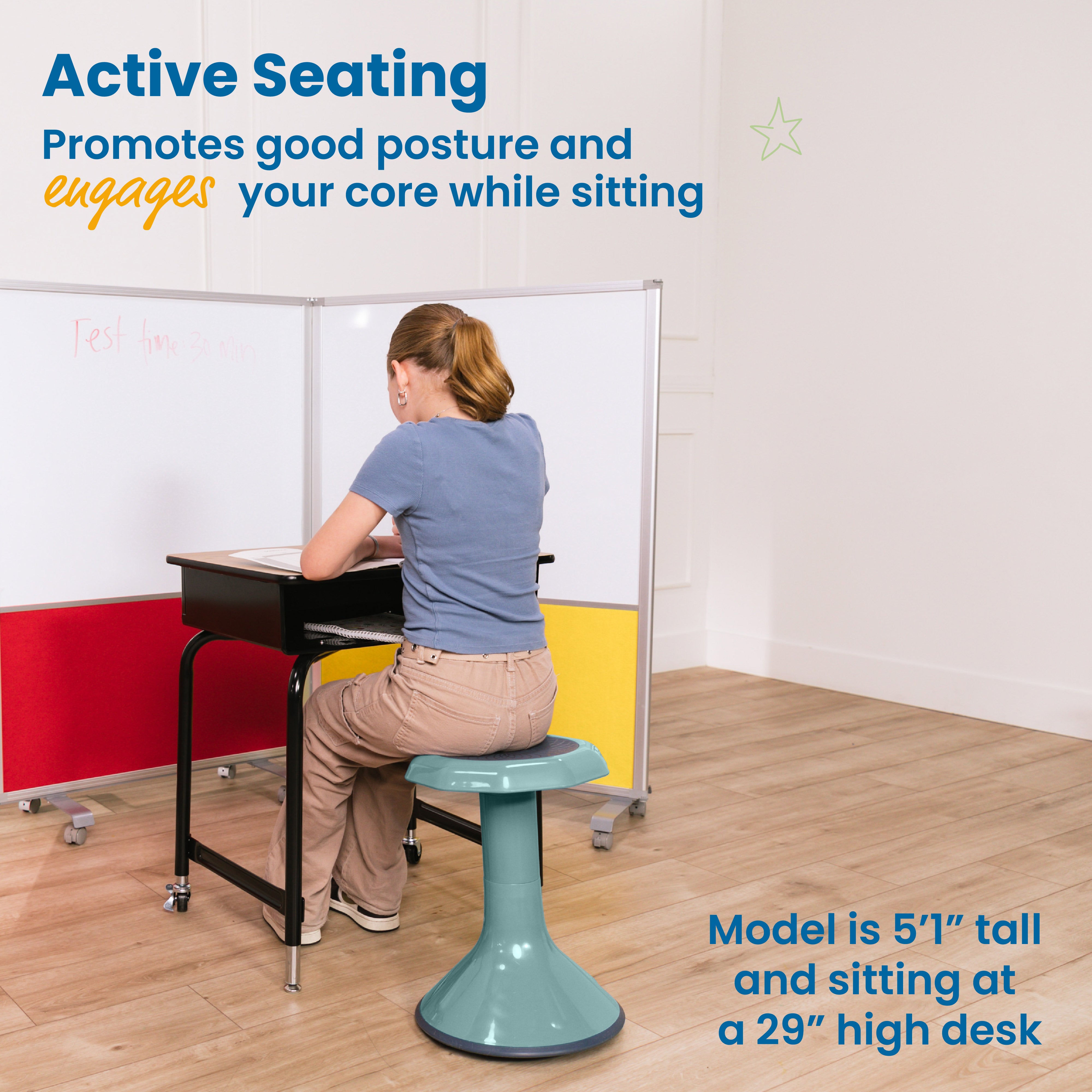 ACE Active Core Engagement Wobble Stool, 18-Inch Seat Height