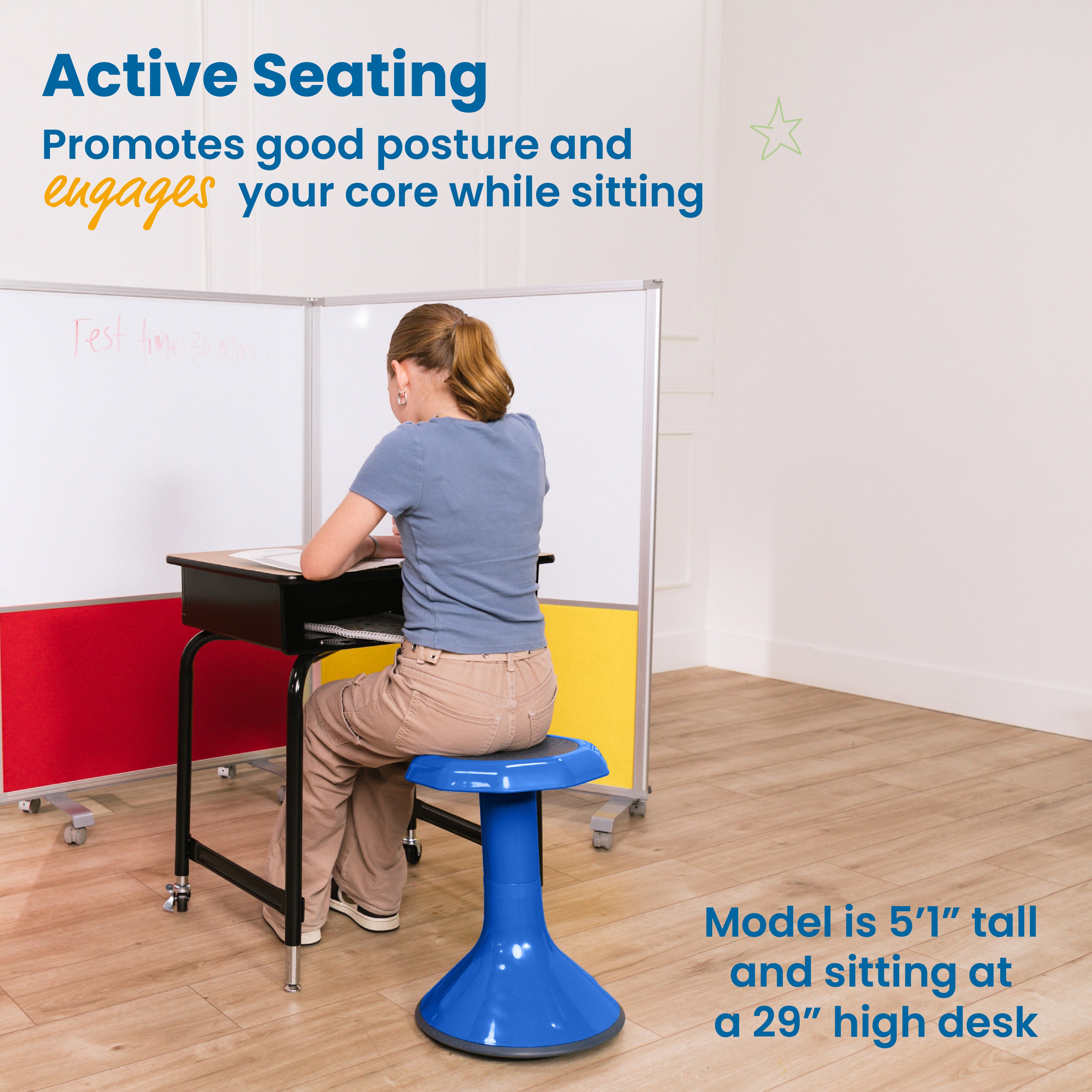 ACE Active Core Engagement Wobble Stool, 18-Inch Seat Height