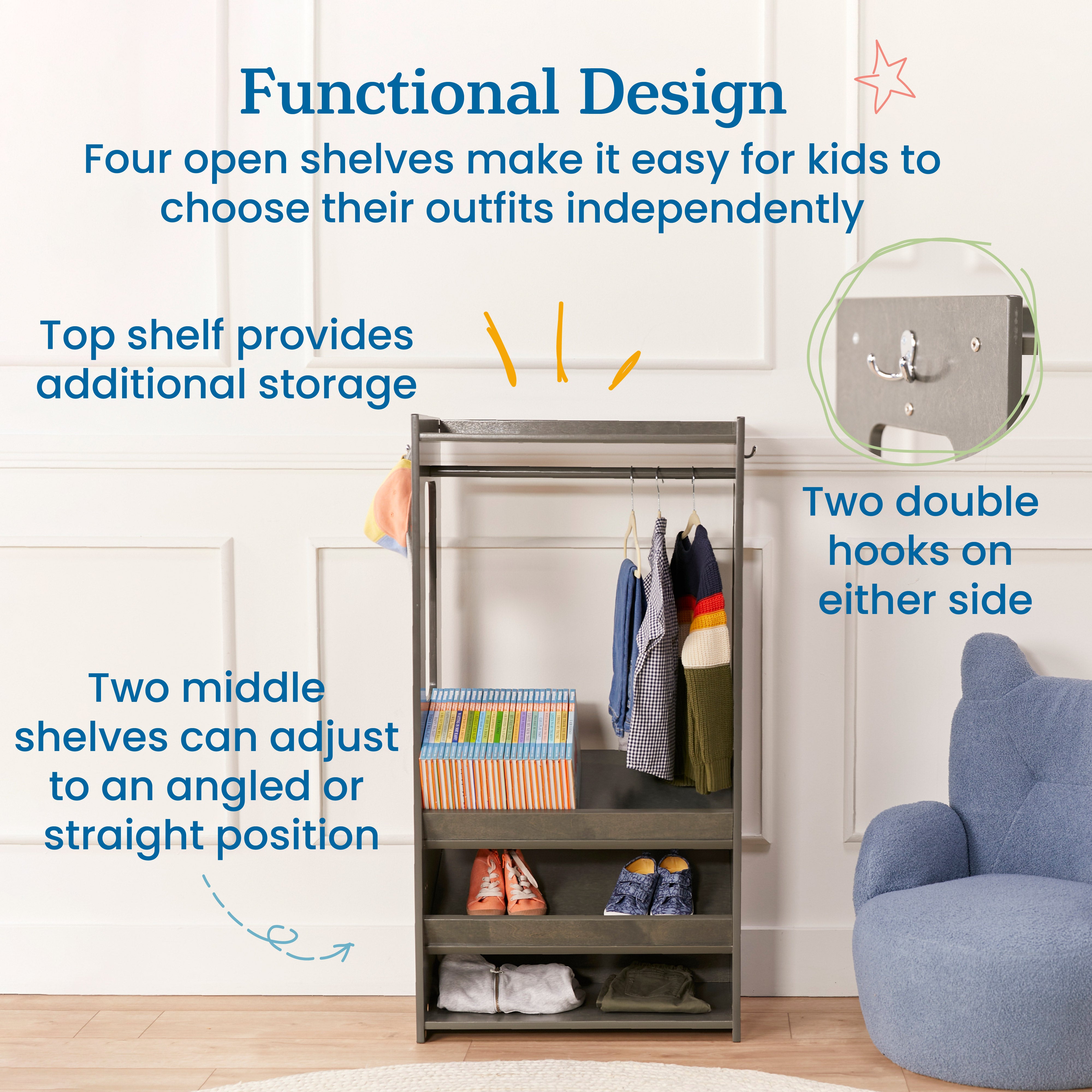 TrendiTot Clothing Rack