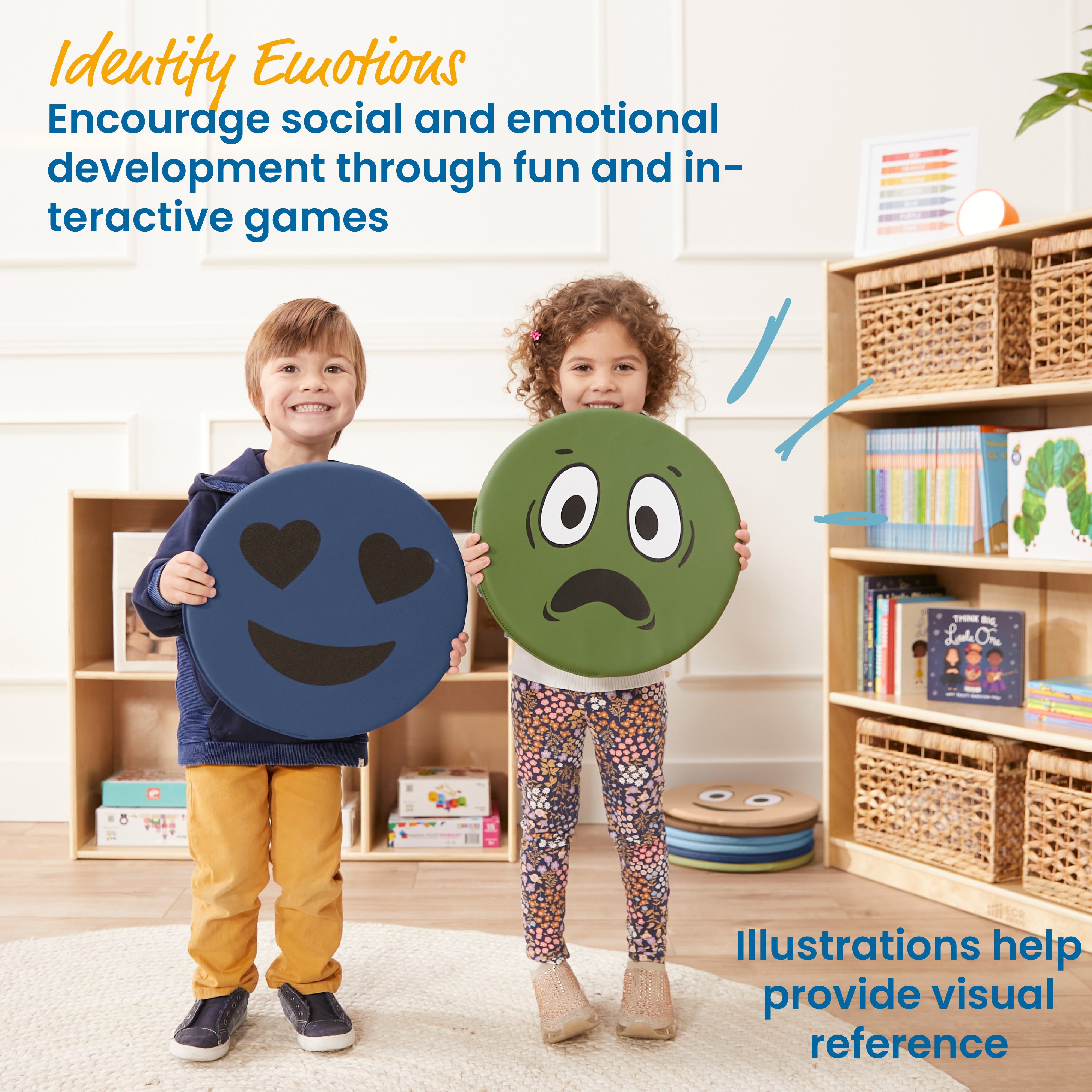 Emotion Pads with Mirror, English, 8-Piece