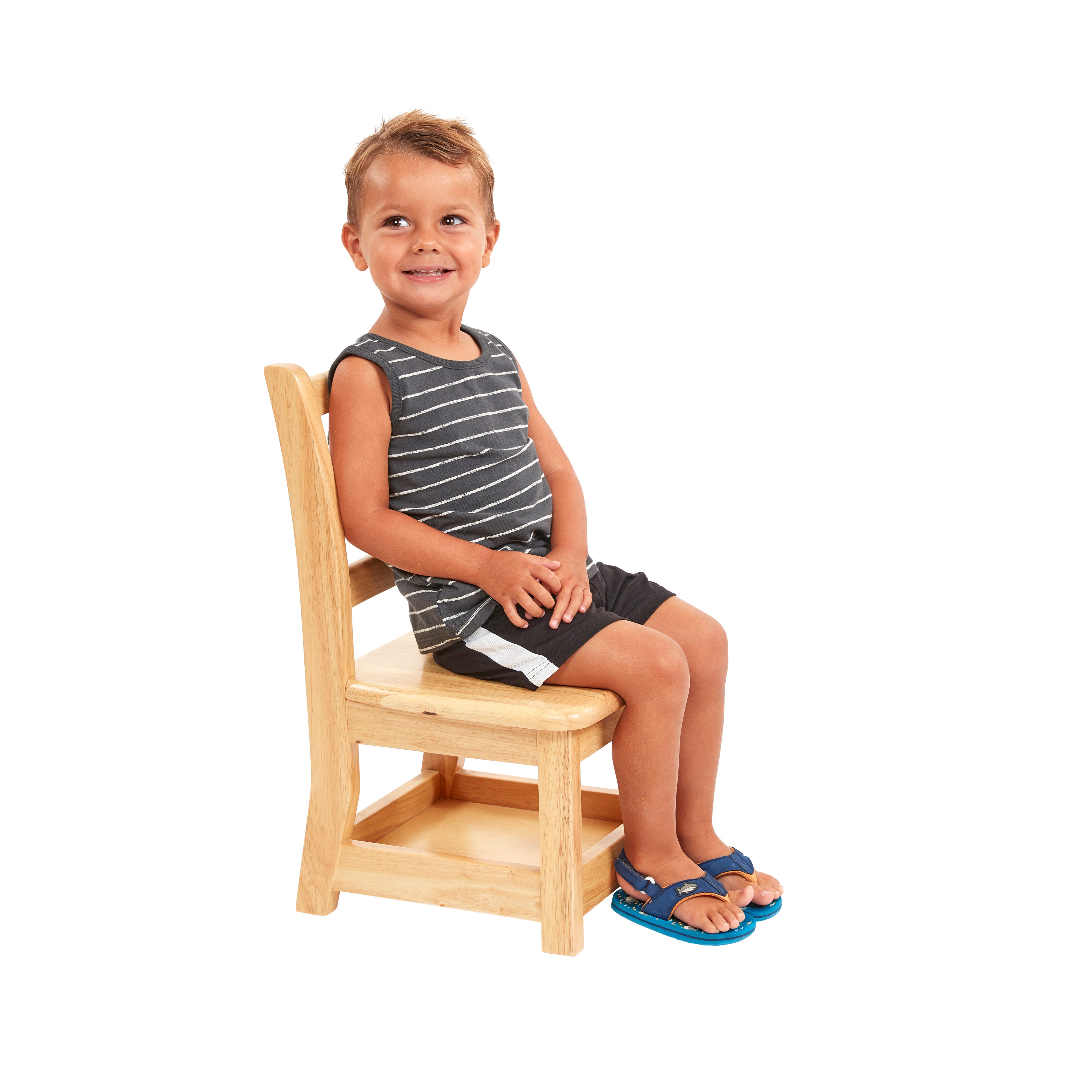 Three-Rung Ladderback Chair with Storage, 2-Pack