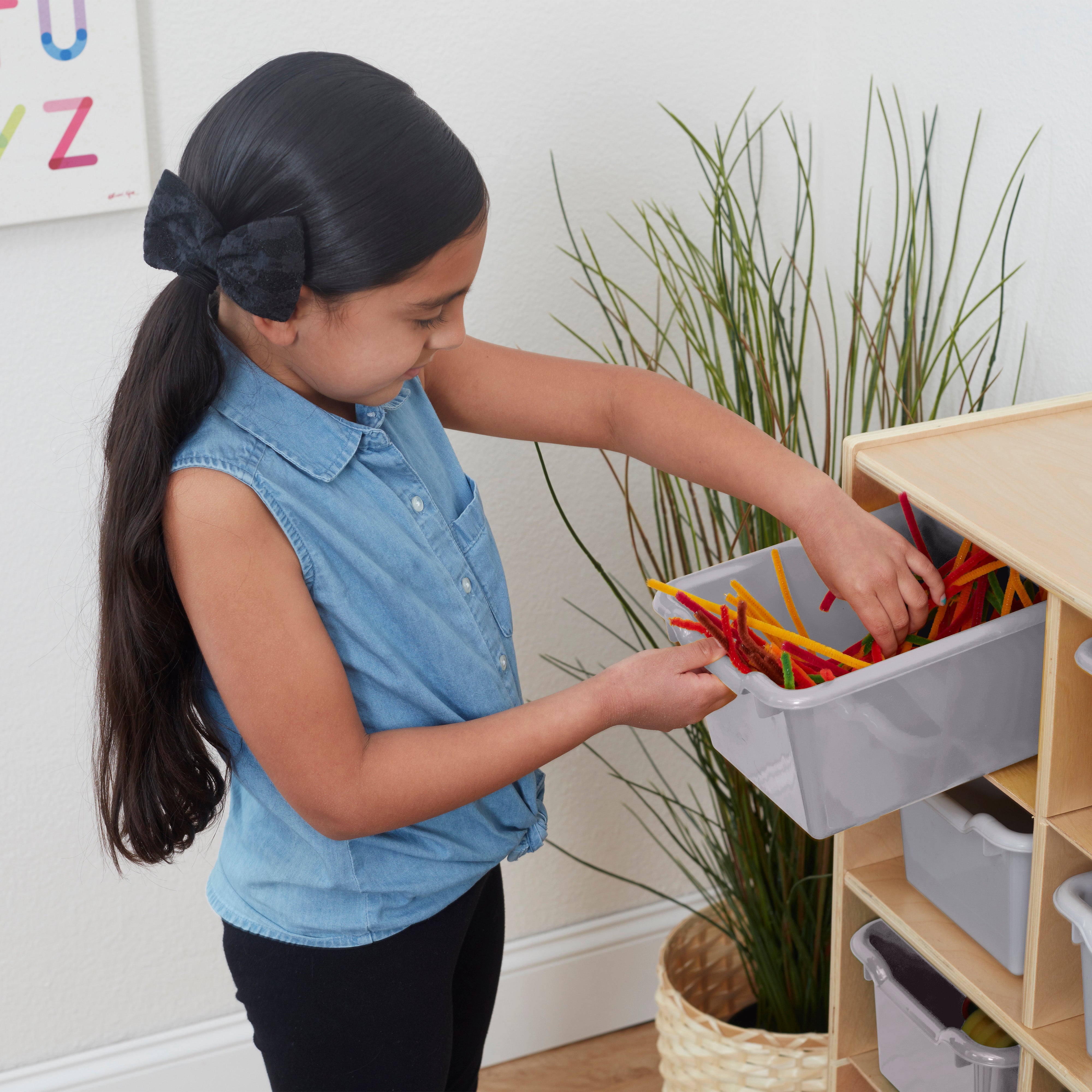 Scoop Front Storage Bin, 30-Piece