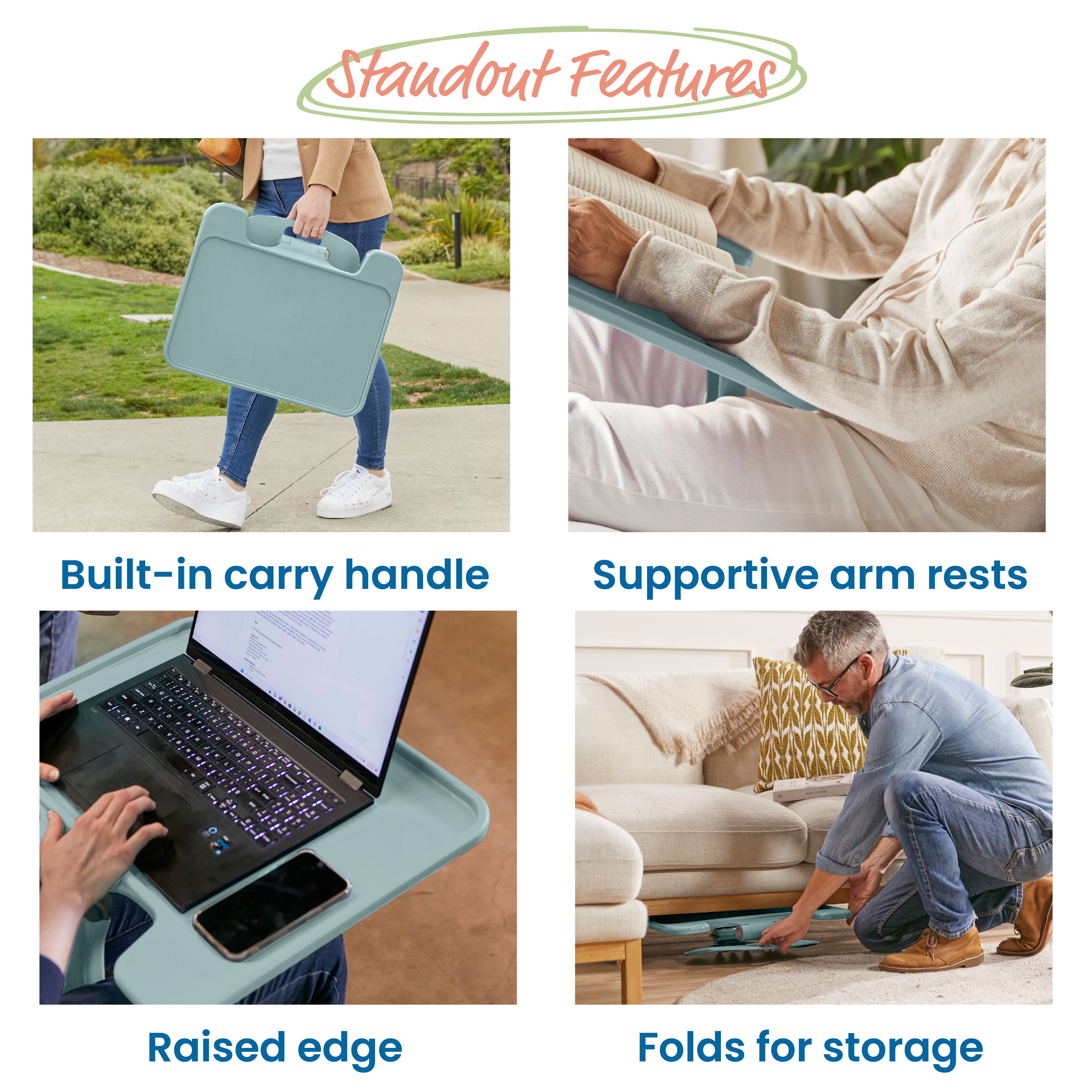 The Surf Folding Portable Lap Desk, Large