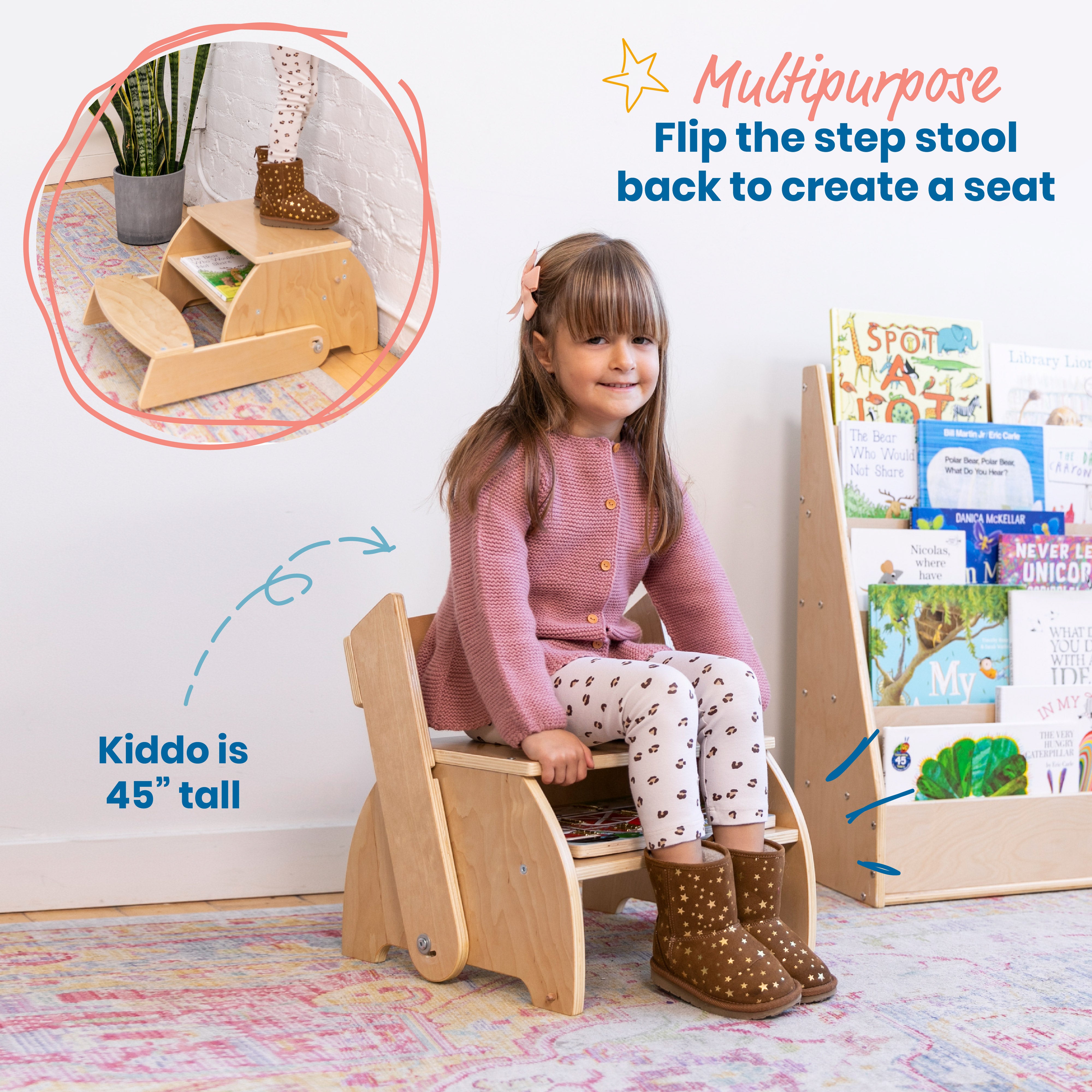 Flip-Flop Step Stool and Chair