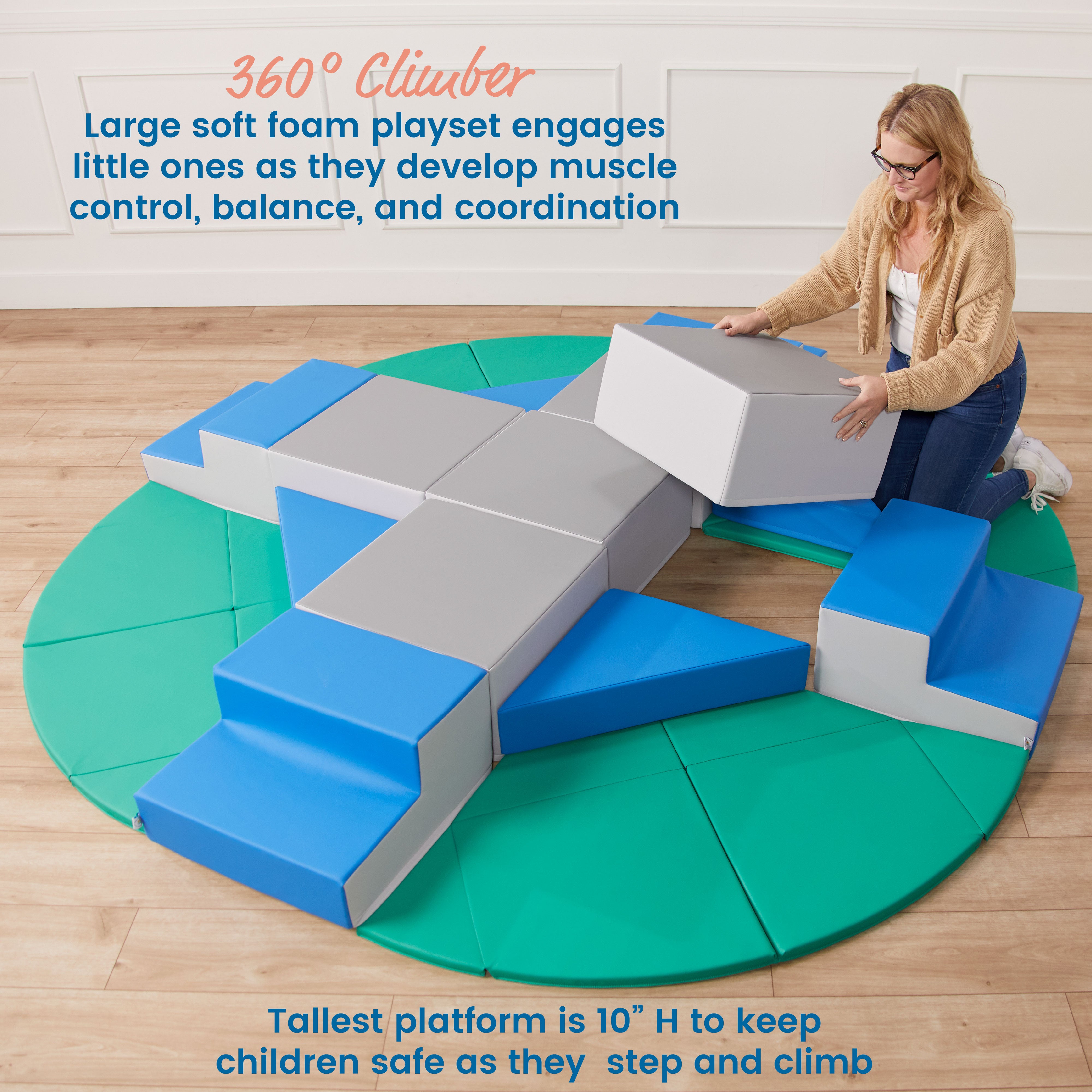Adventurer's Summit with Steps, 17-Piece