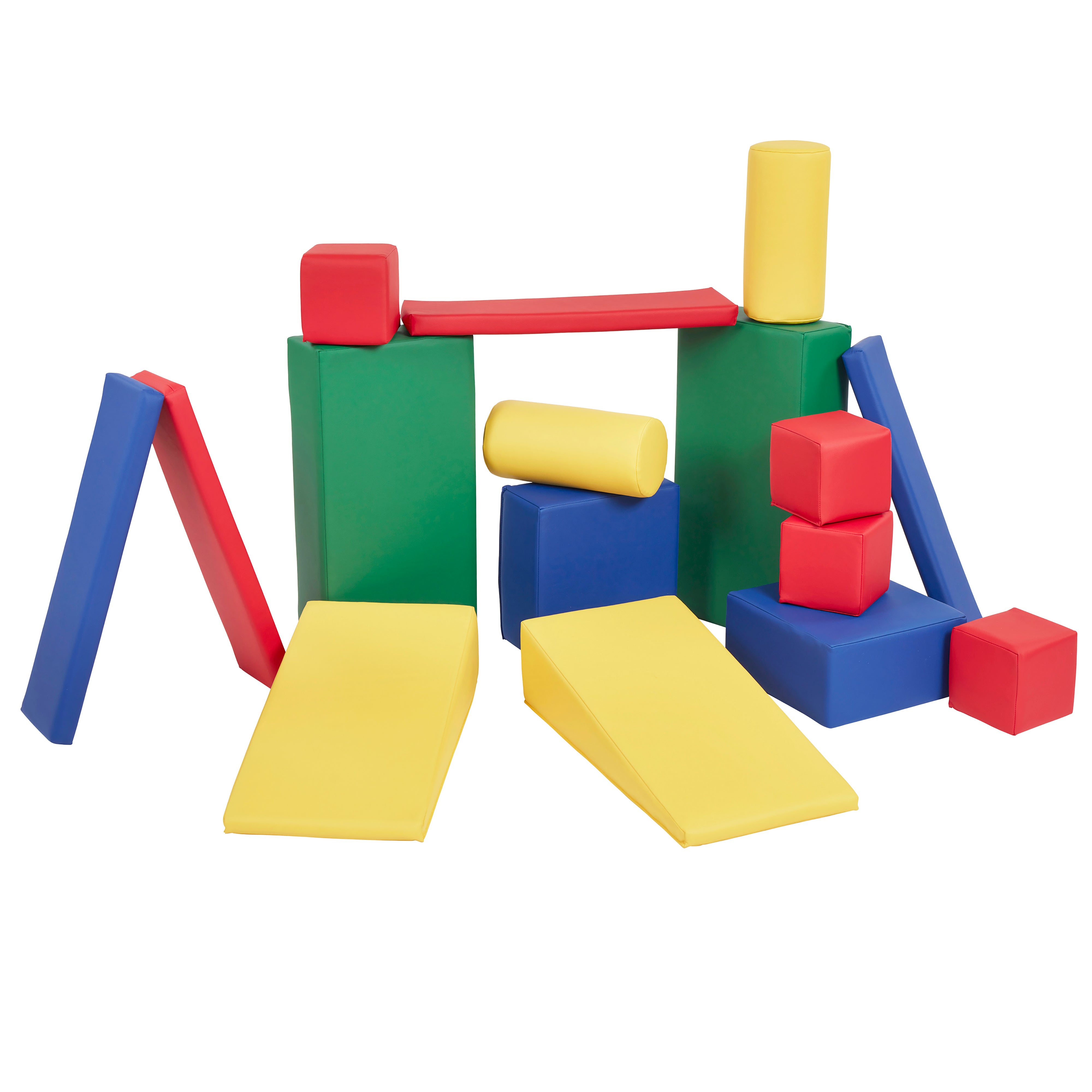 Builder Stacking Blocks and Shapes, 16-Piece