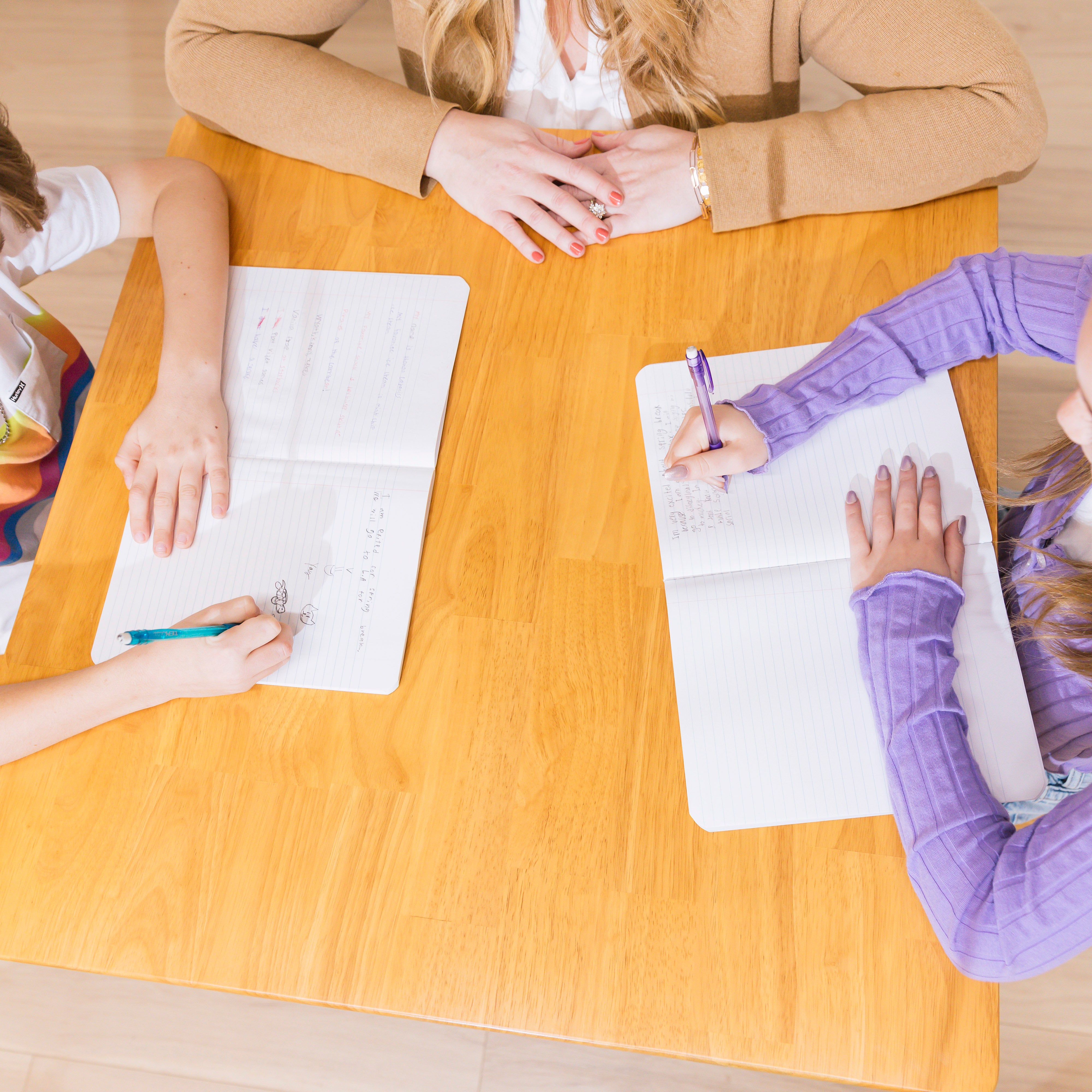 30in x 30in Square Hardwood Table with 28in Legs and Two 16in Chairs, 3-Piece