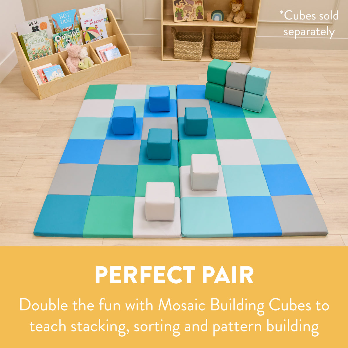 Mosaic Toddler Activity Foldable Play Mat